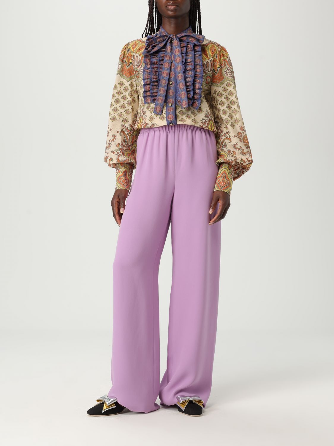 Valentino Pants Woman Violet