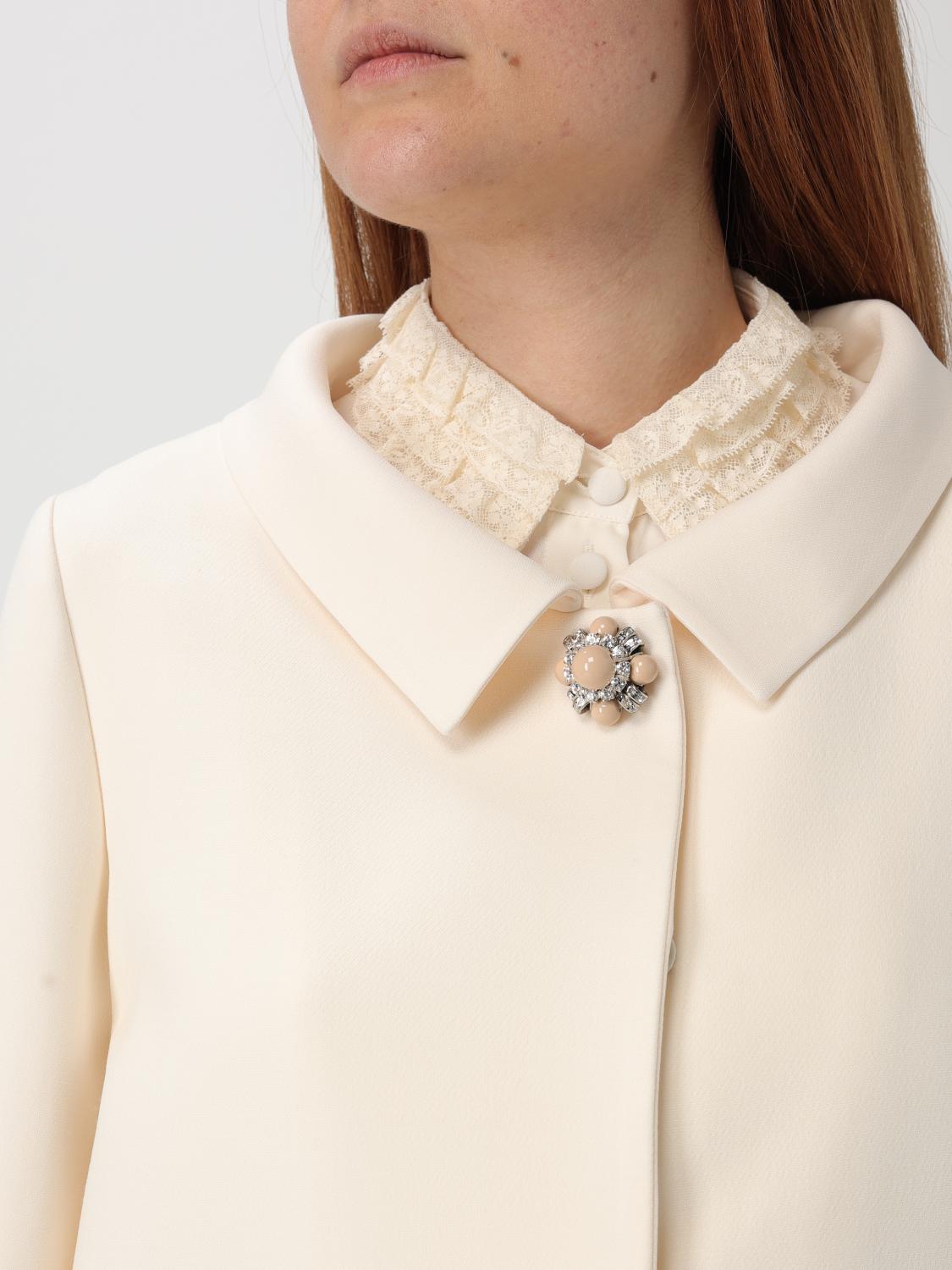 Valentino Jacket Woman Yellow Cream