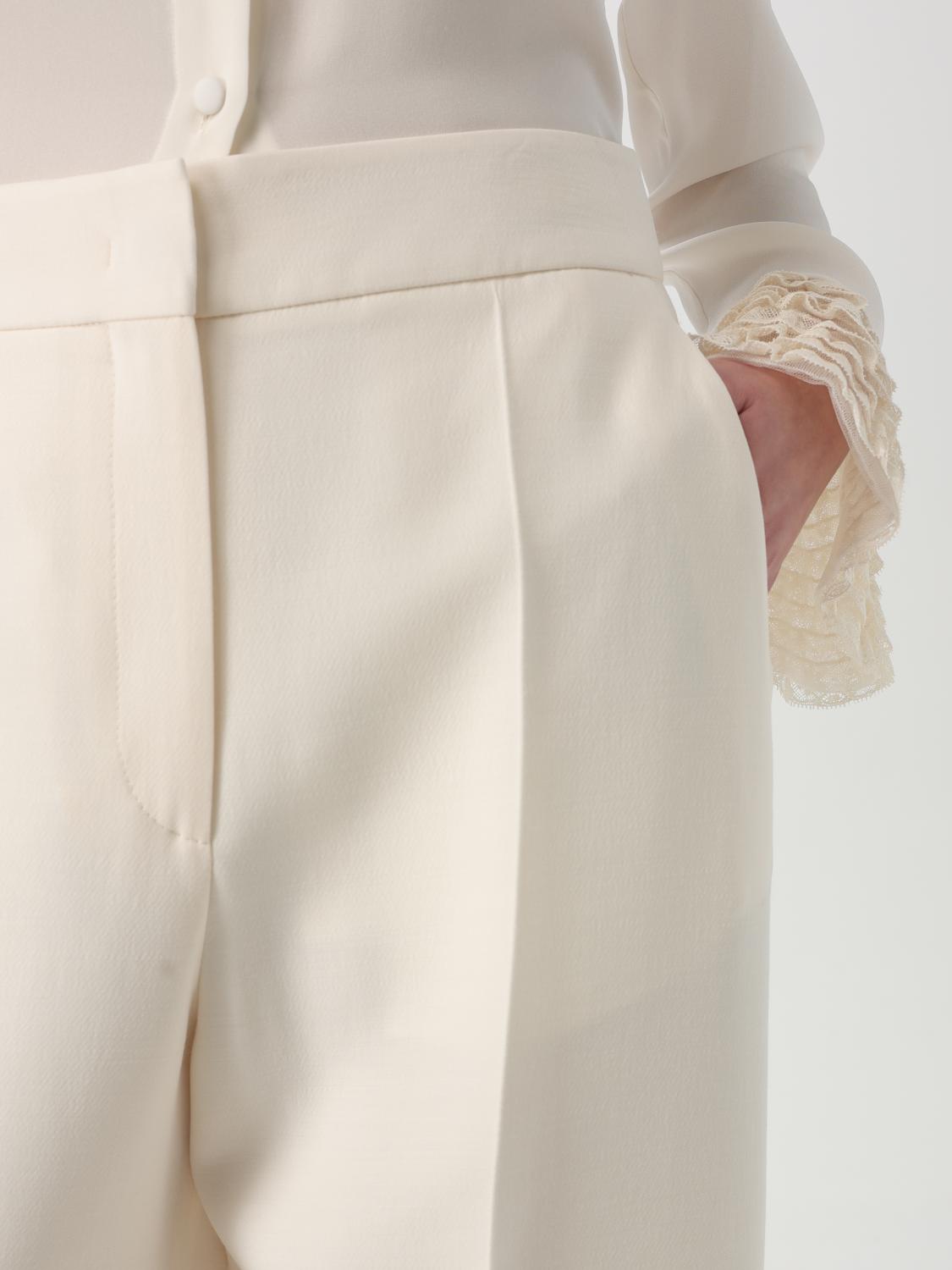 Valentino Pants Woman Yellow Cream