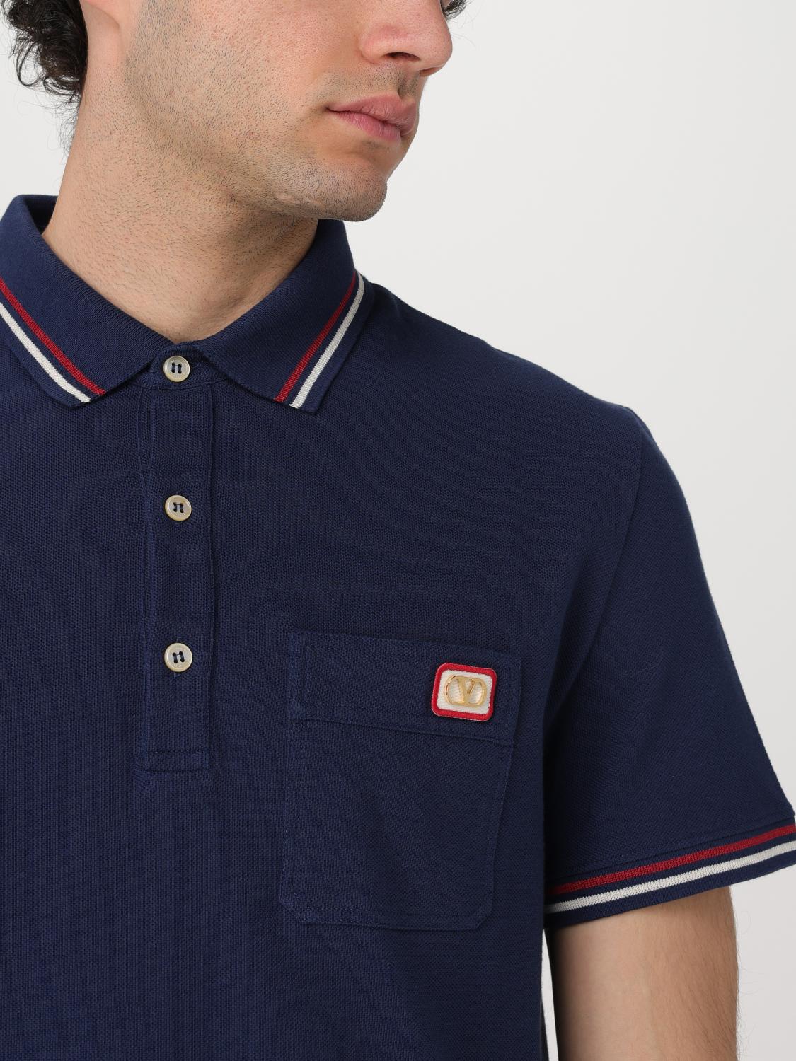 Valentino Polo Shirt Men Yellow Cream