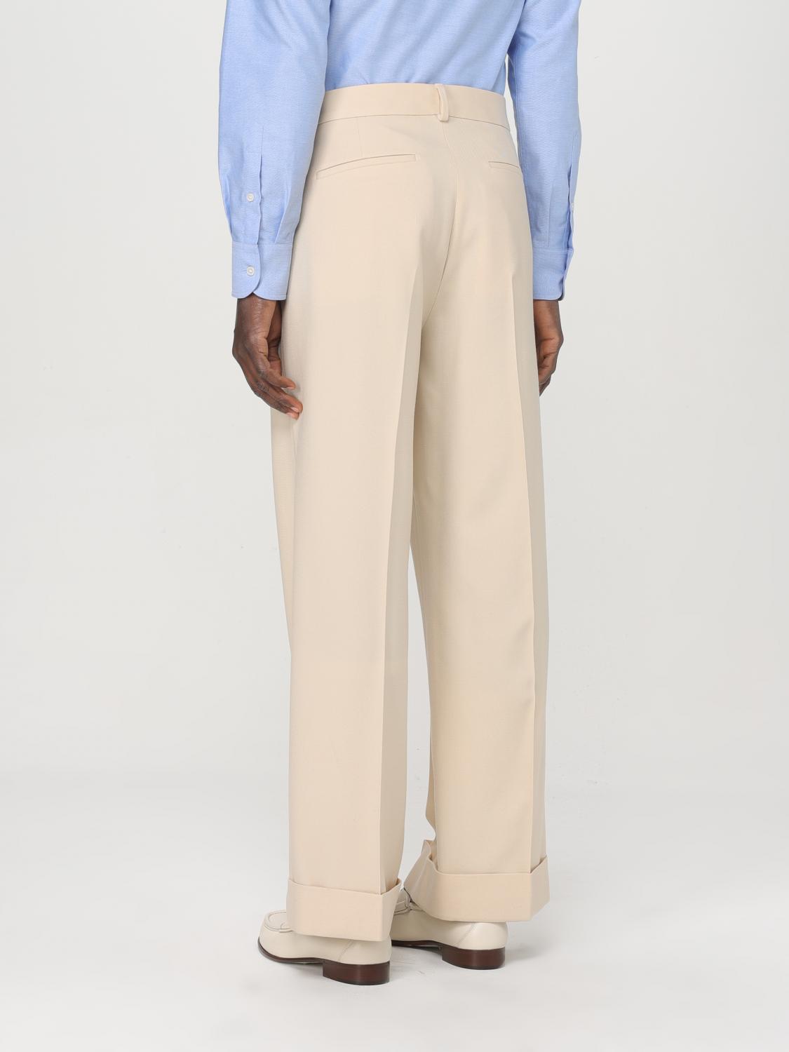 Valentino Pants Men Yellow Cream
