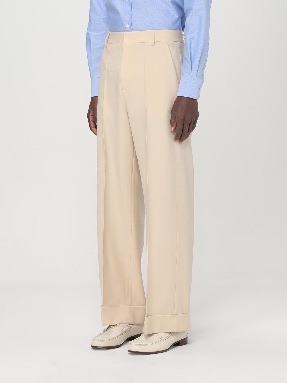 Valentino Pants Men Yellow Cream