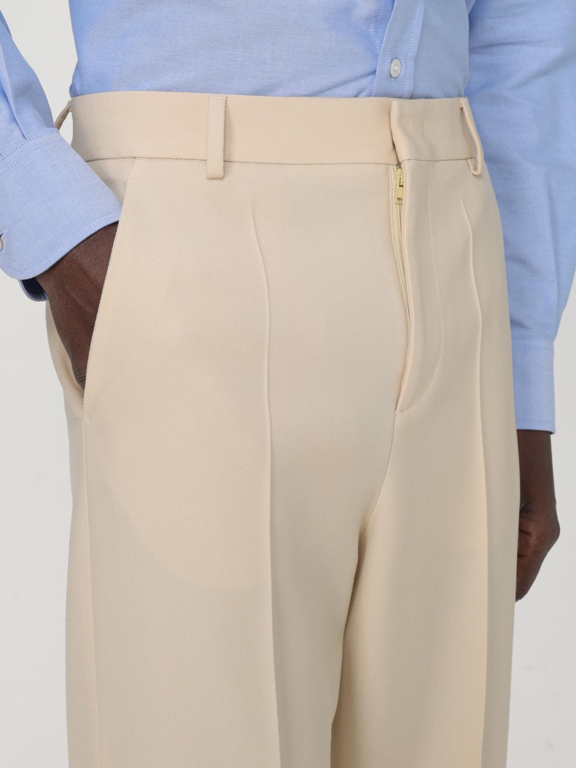 Valentino Pants Men Yellow Cream
