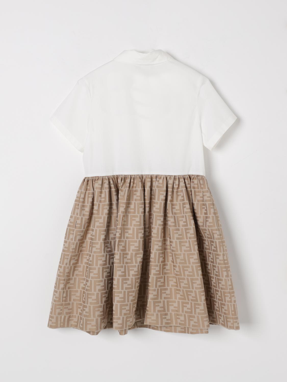 Fendi Dress Kids Beige