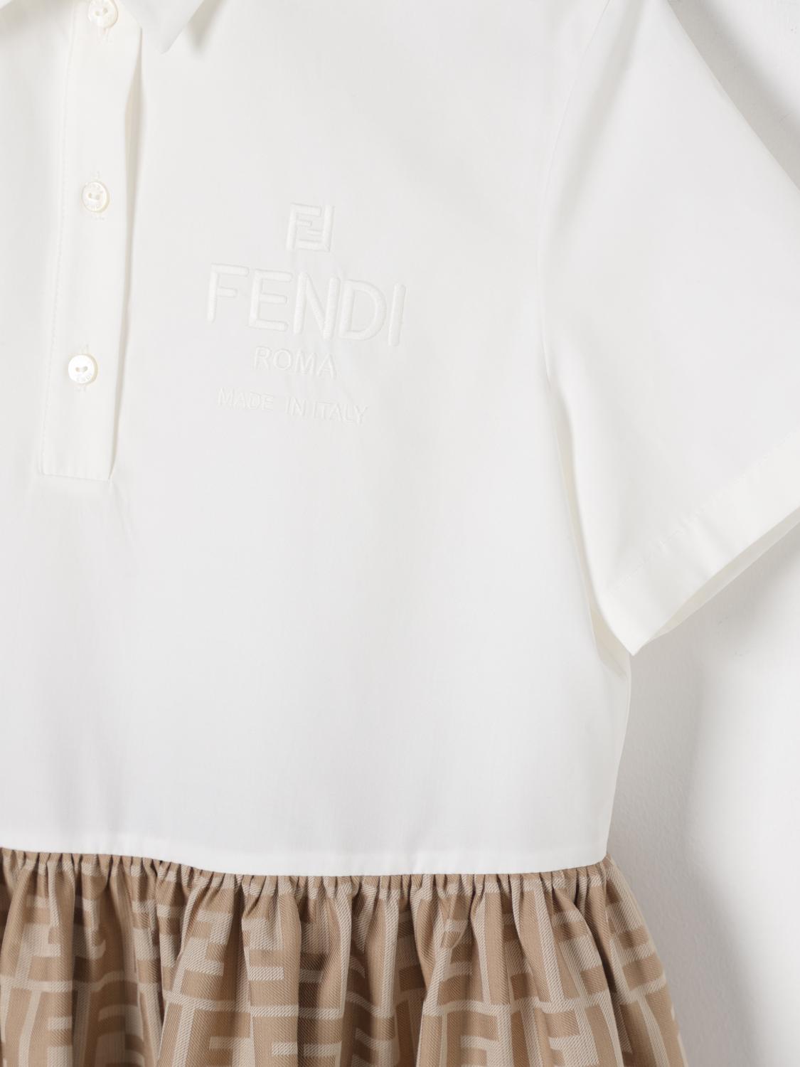 Fendi Dress Kids Beige