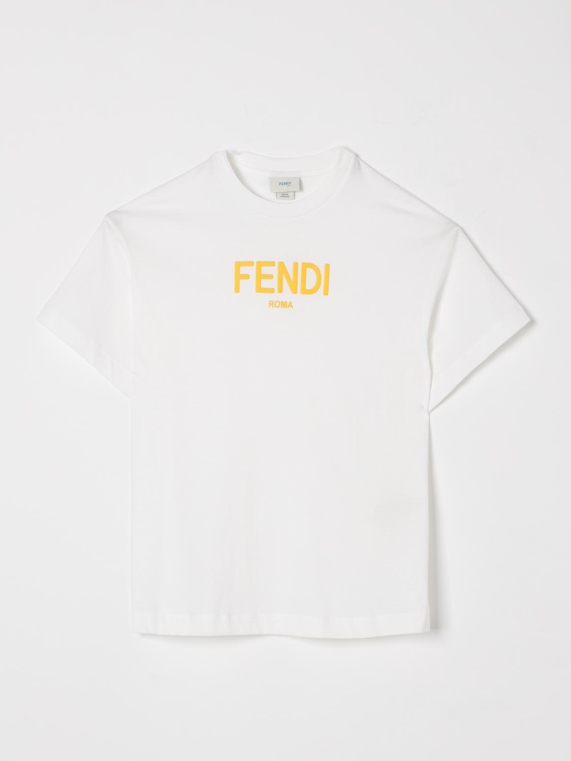 Fendi T Shirt Kids White