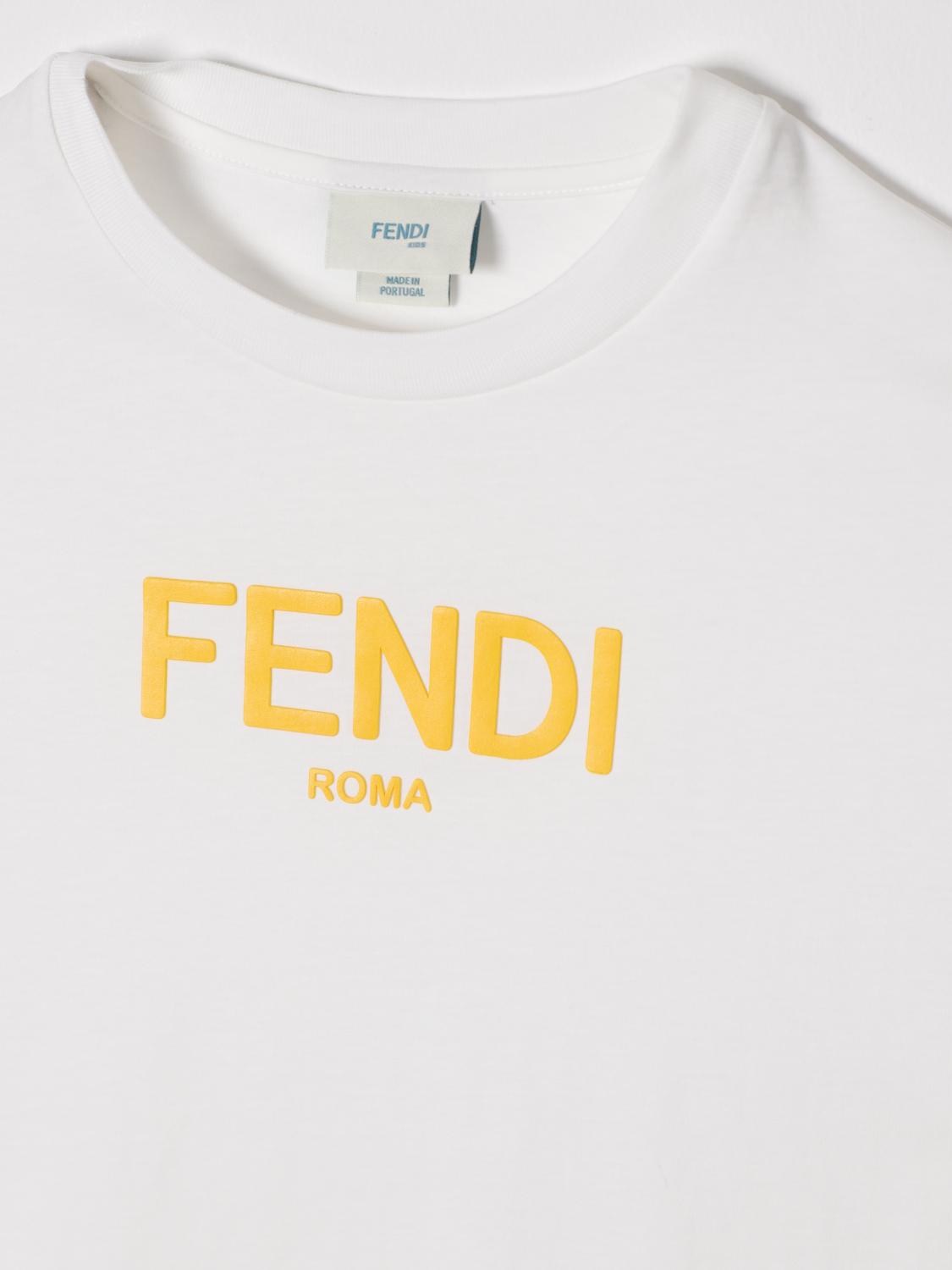 Fendi T Shirt Kids White