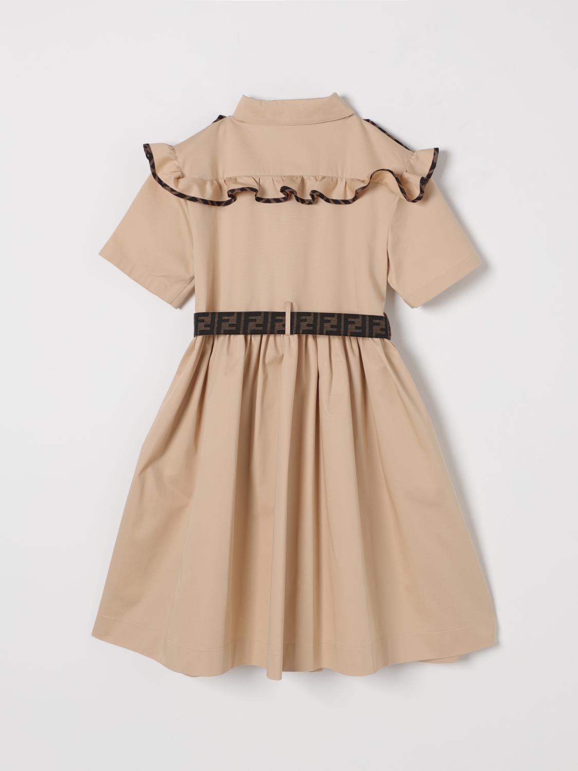 Fendi Dress Kids Beige