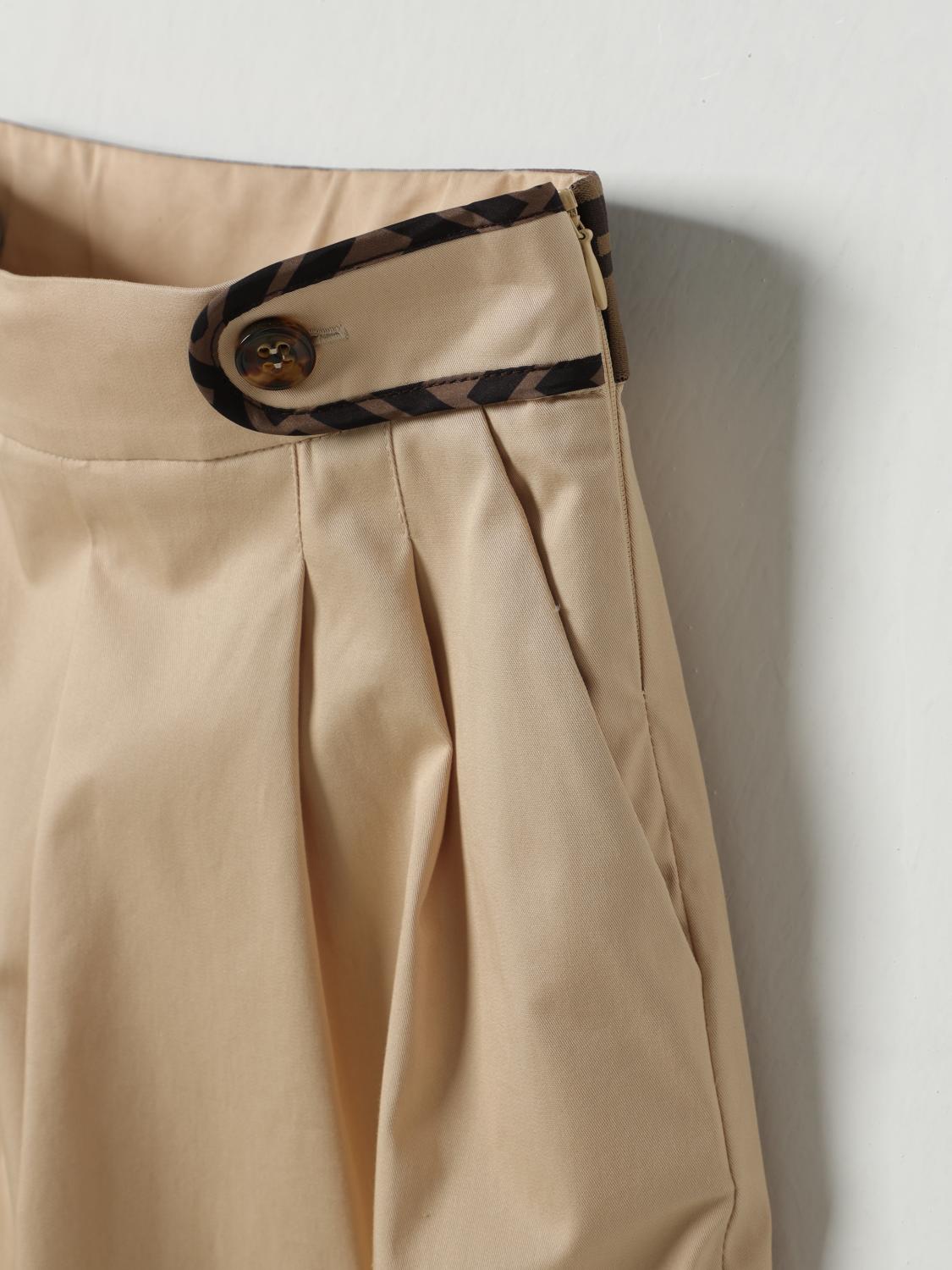 Fendi Pants Kids Beige