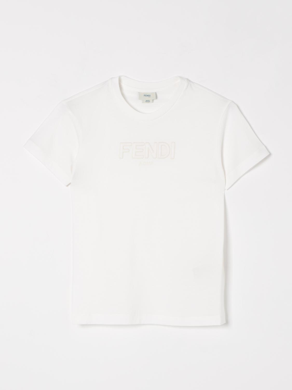 Fendi T Shirt Kids White