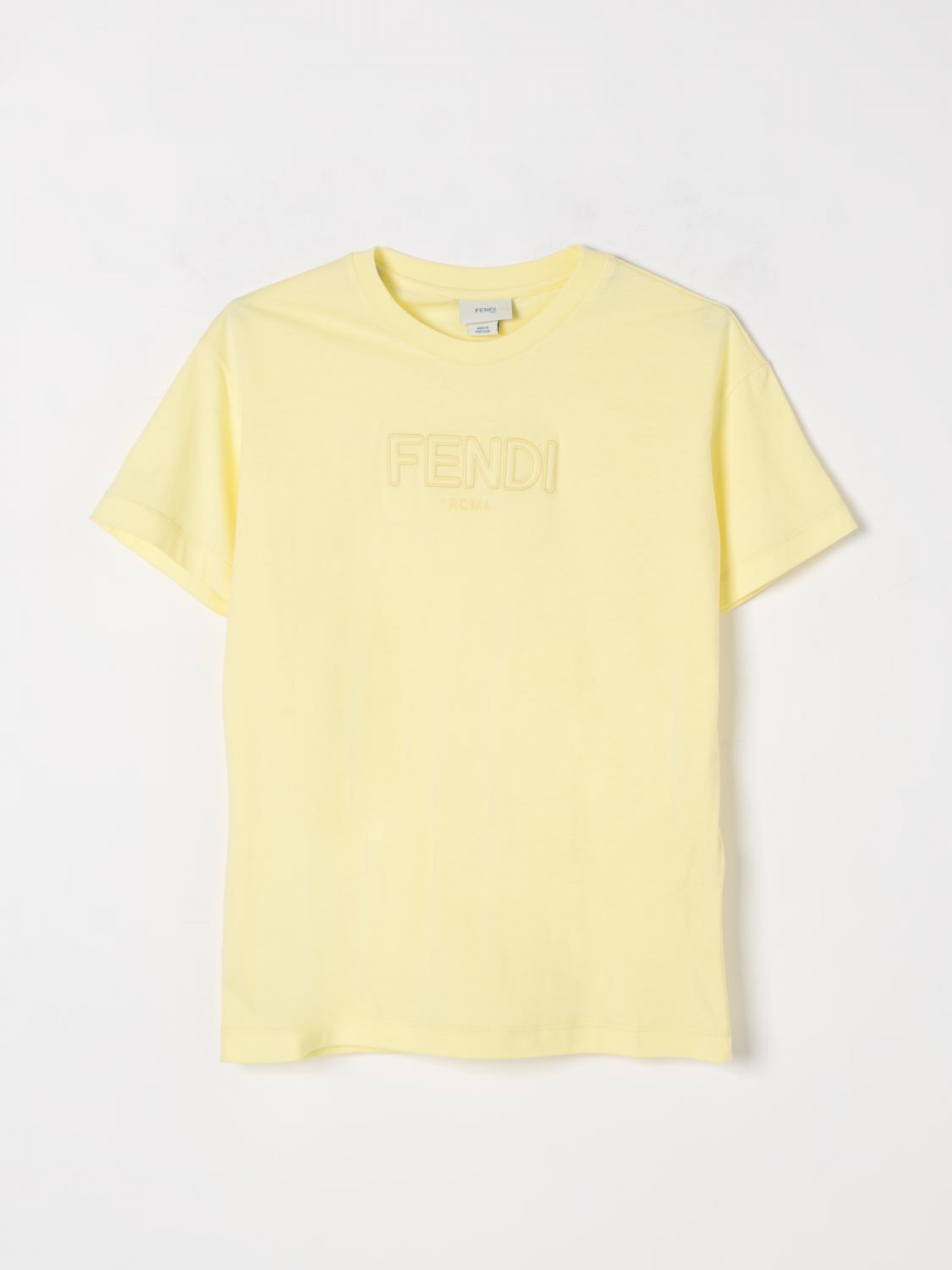 Fendi T Shirt Kids Pink