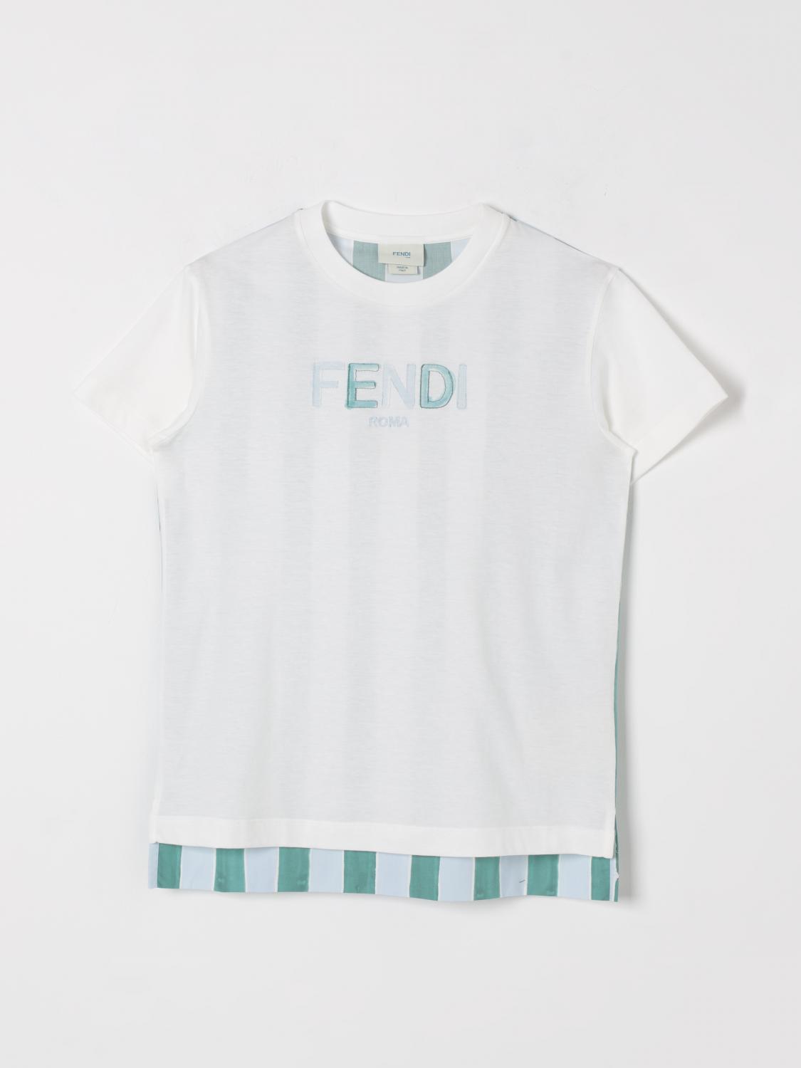 Fendi T Shirt Kids White