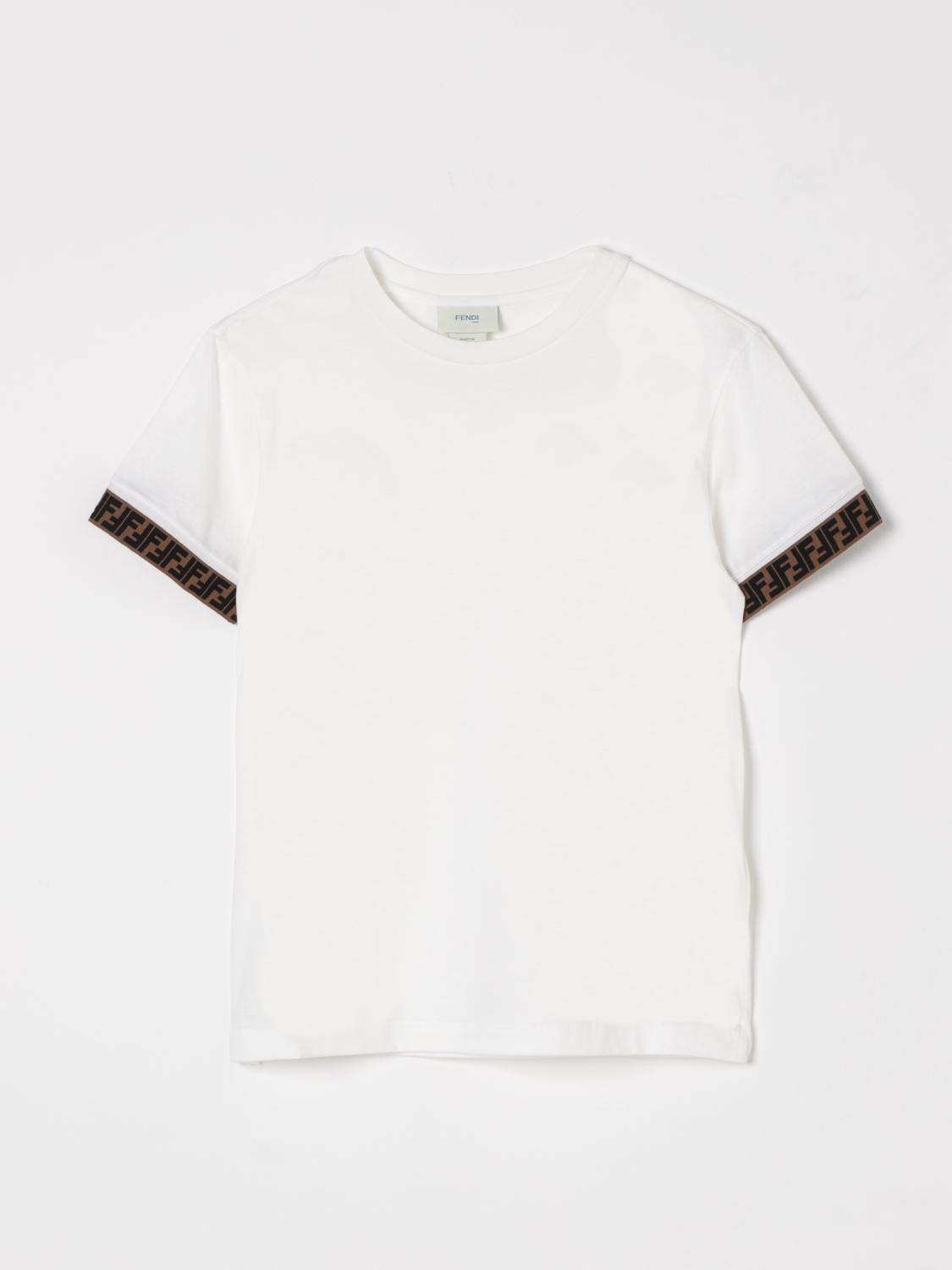 Fendi T Shirt Kids White