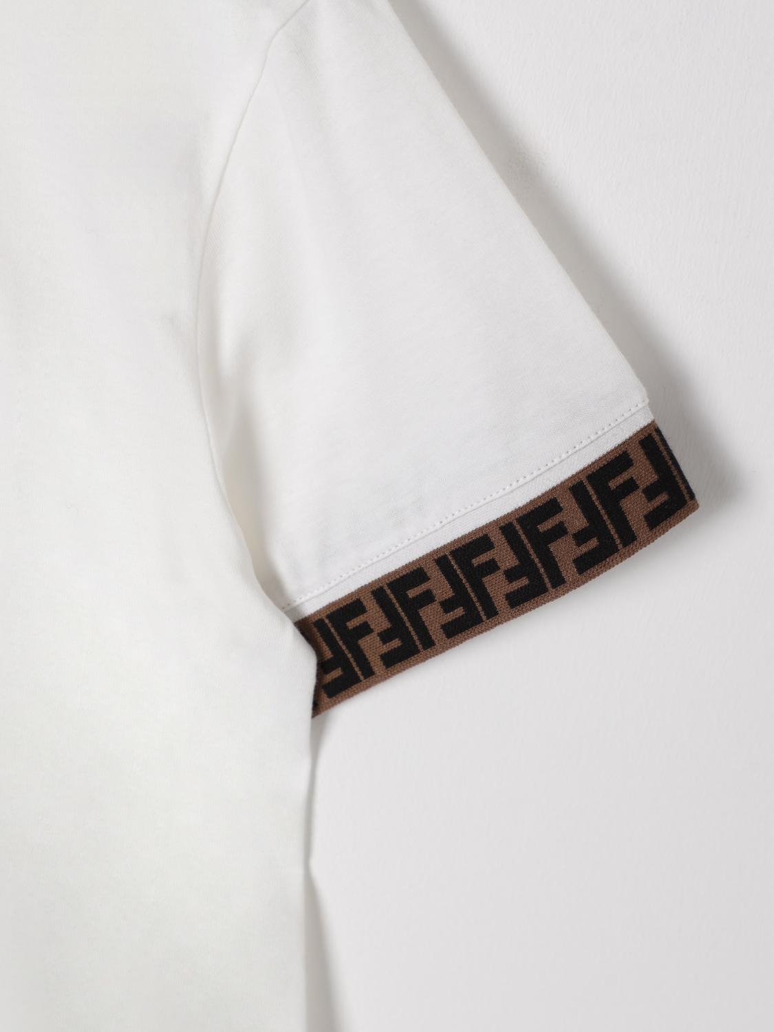 Fendi T Shirt Kids White