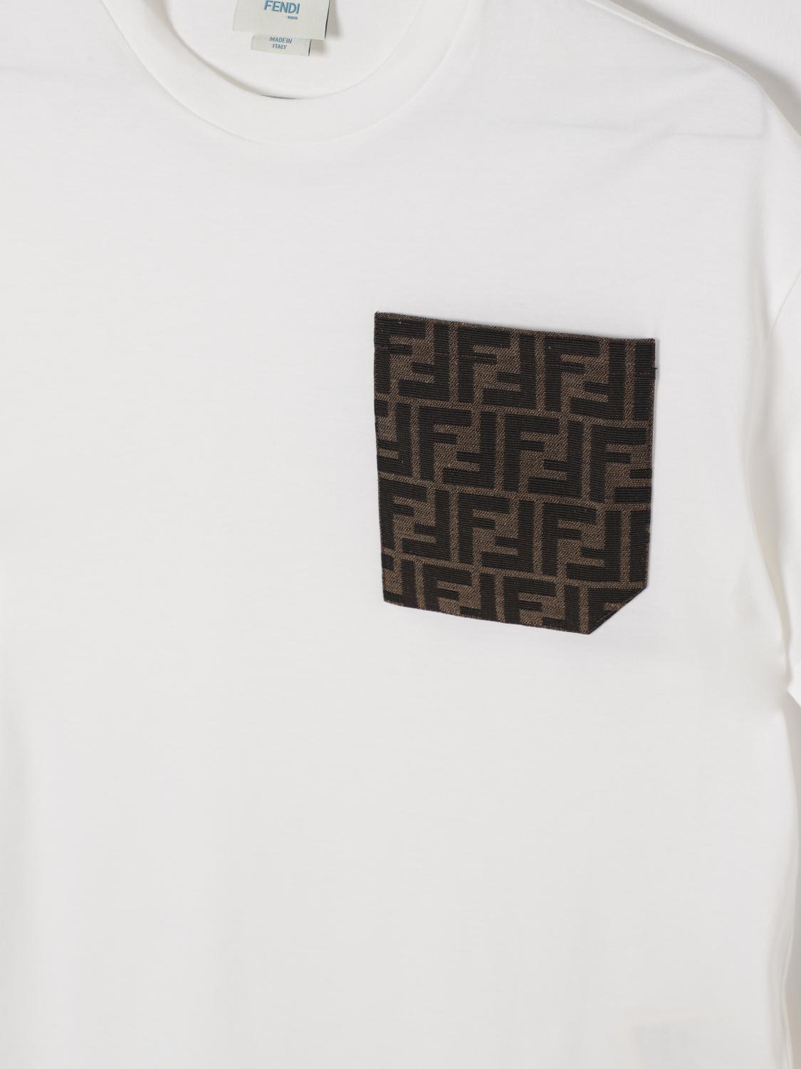 Fendi T Shirt Kids White