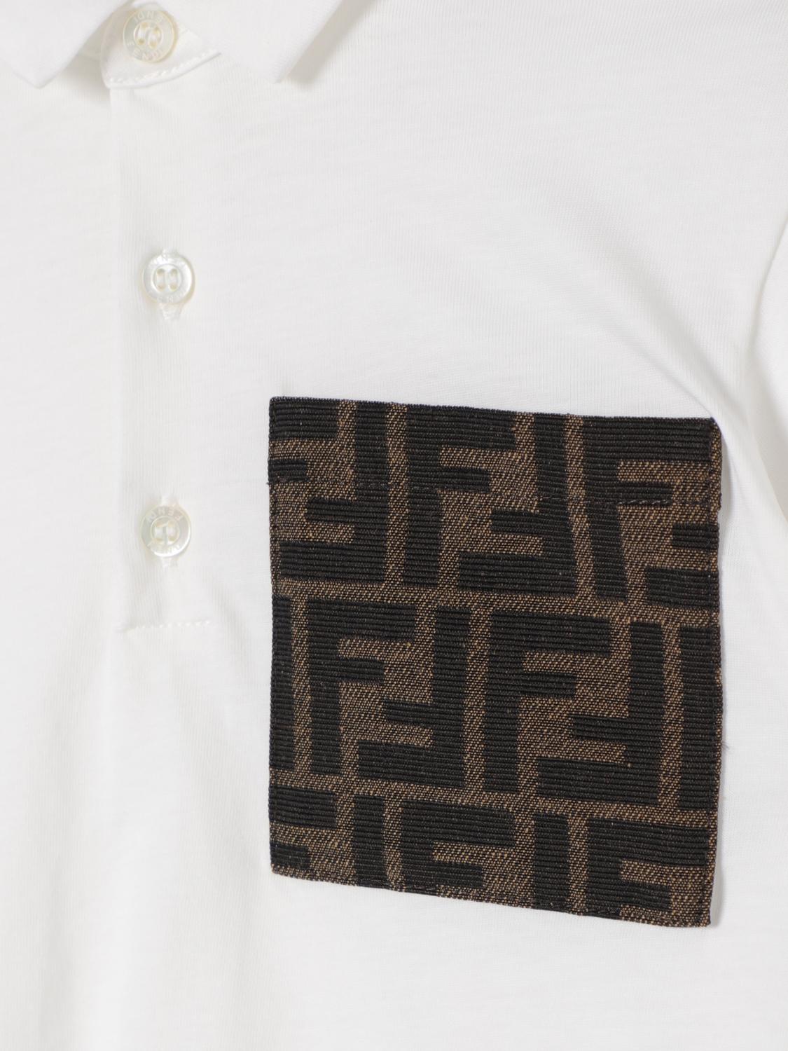 Fendi T Shirt Kids White