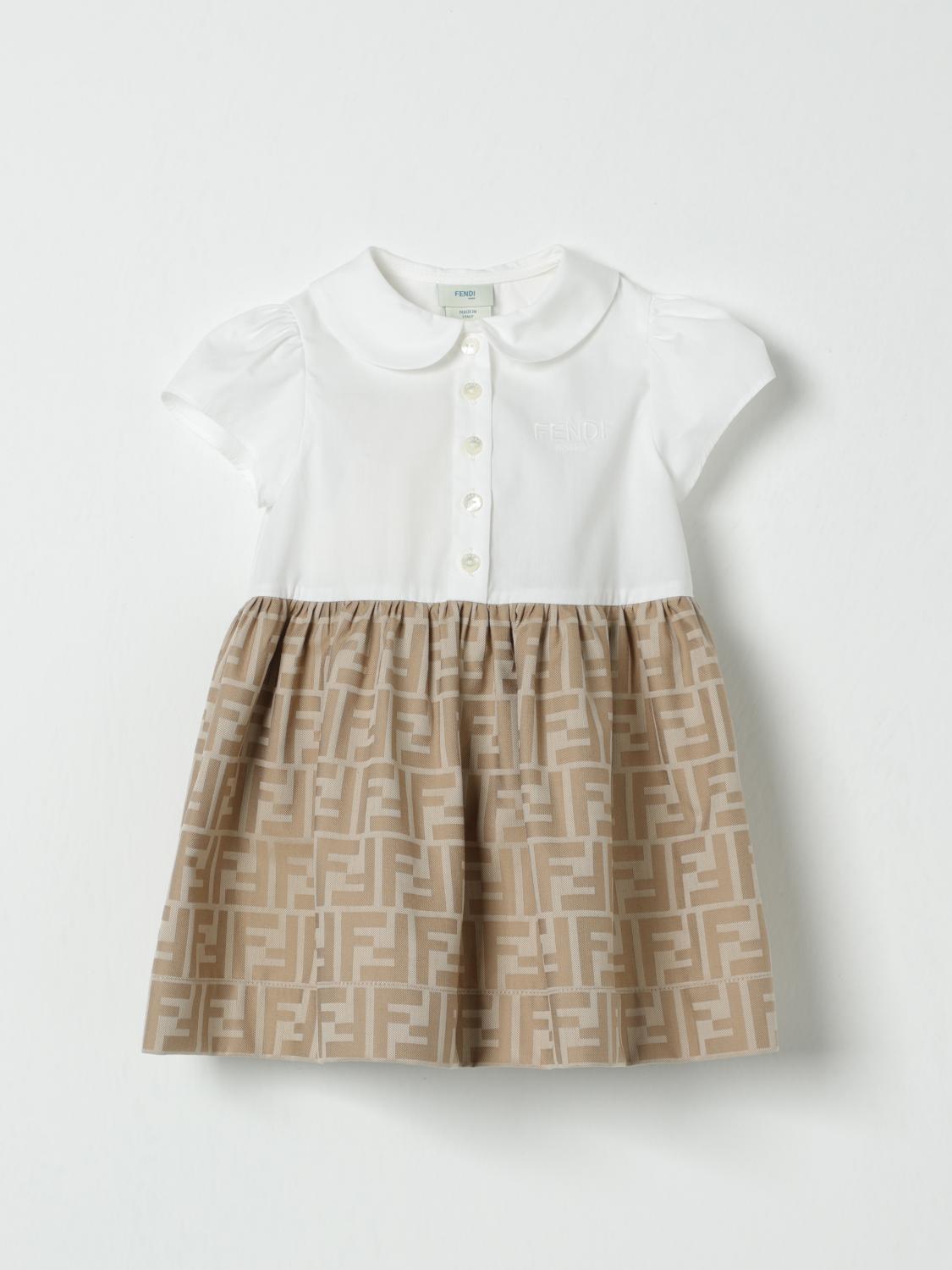 Fendi Romper Kids Beige