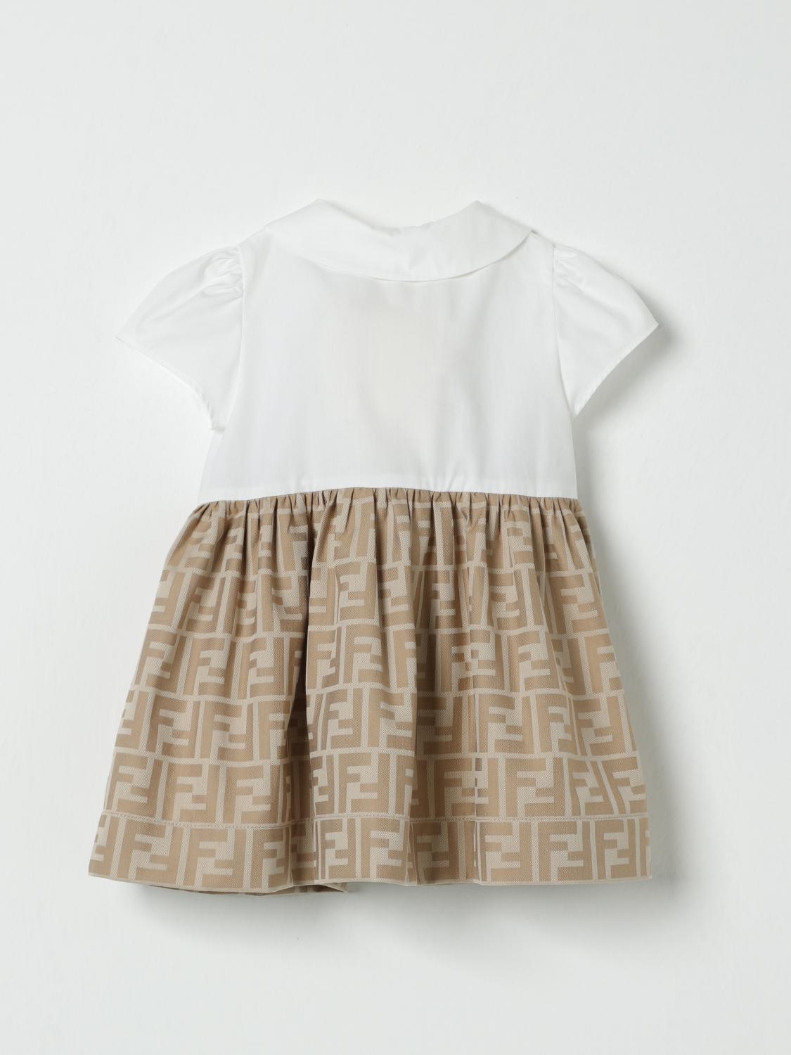 Fendi Romper Kids Beige