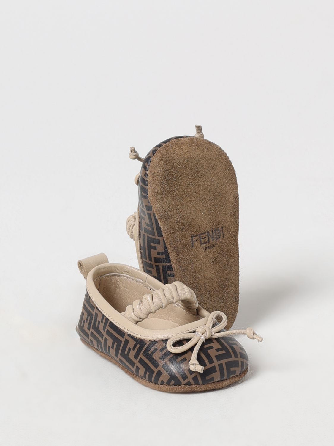 Fendi Shoes Kids Beige