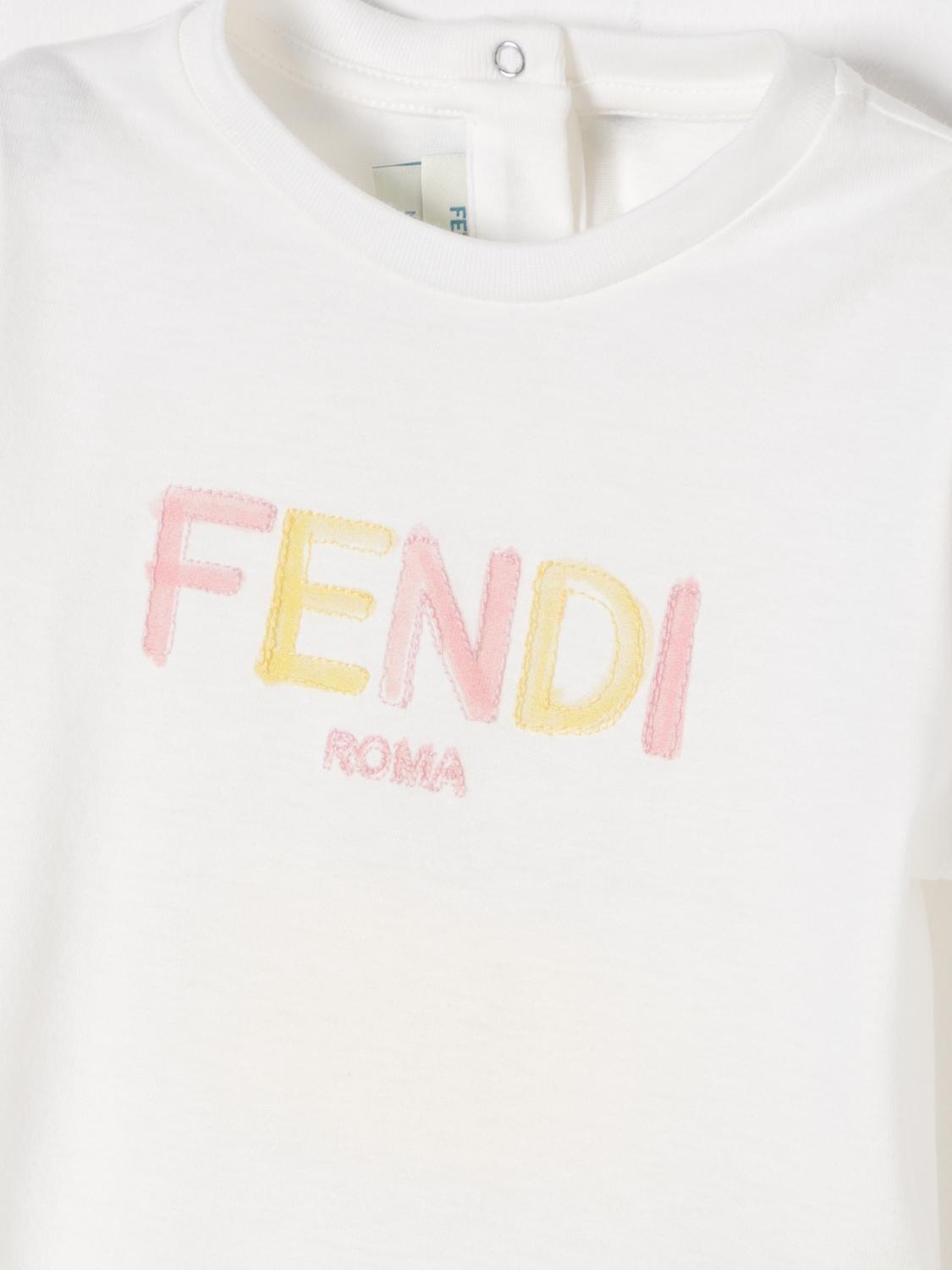 Fendi T Shirt Kids White