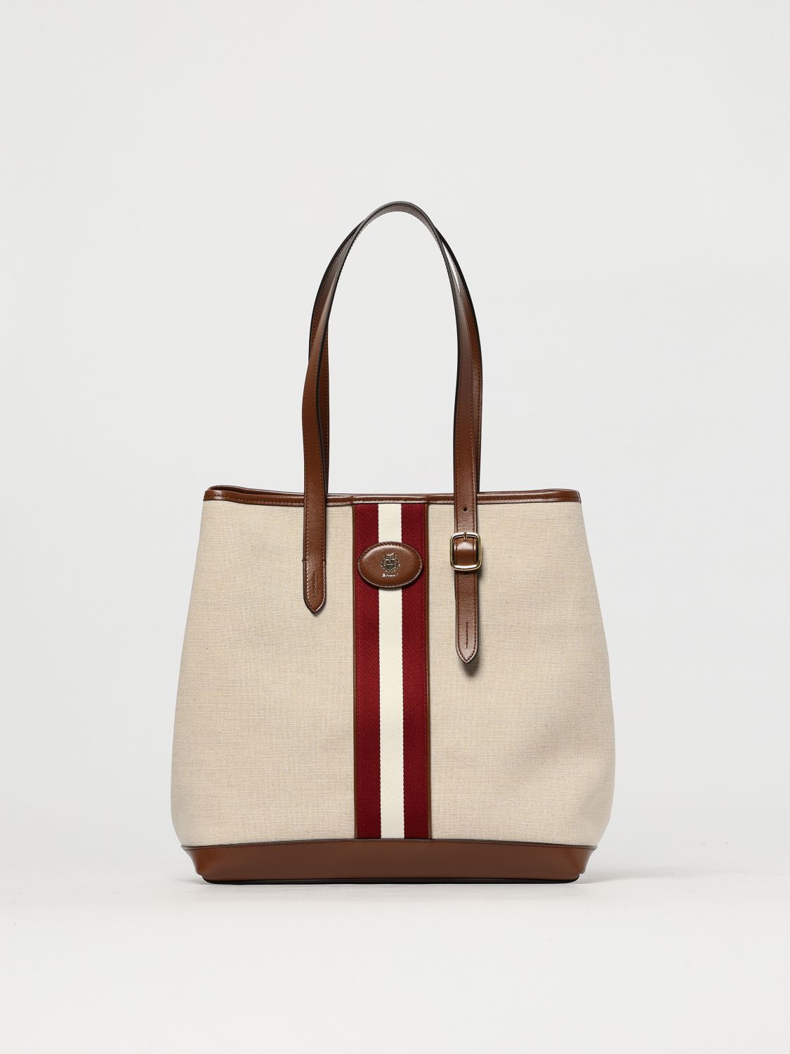 トートバッグ BALLY Woman Tote bags Ecru WAE05BCV011 I135O Bally Tote Bags Woman Ecru – Modishus