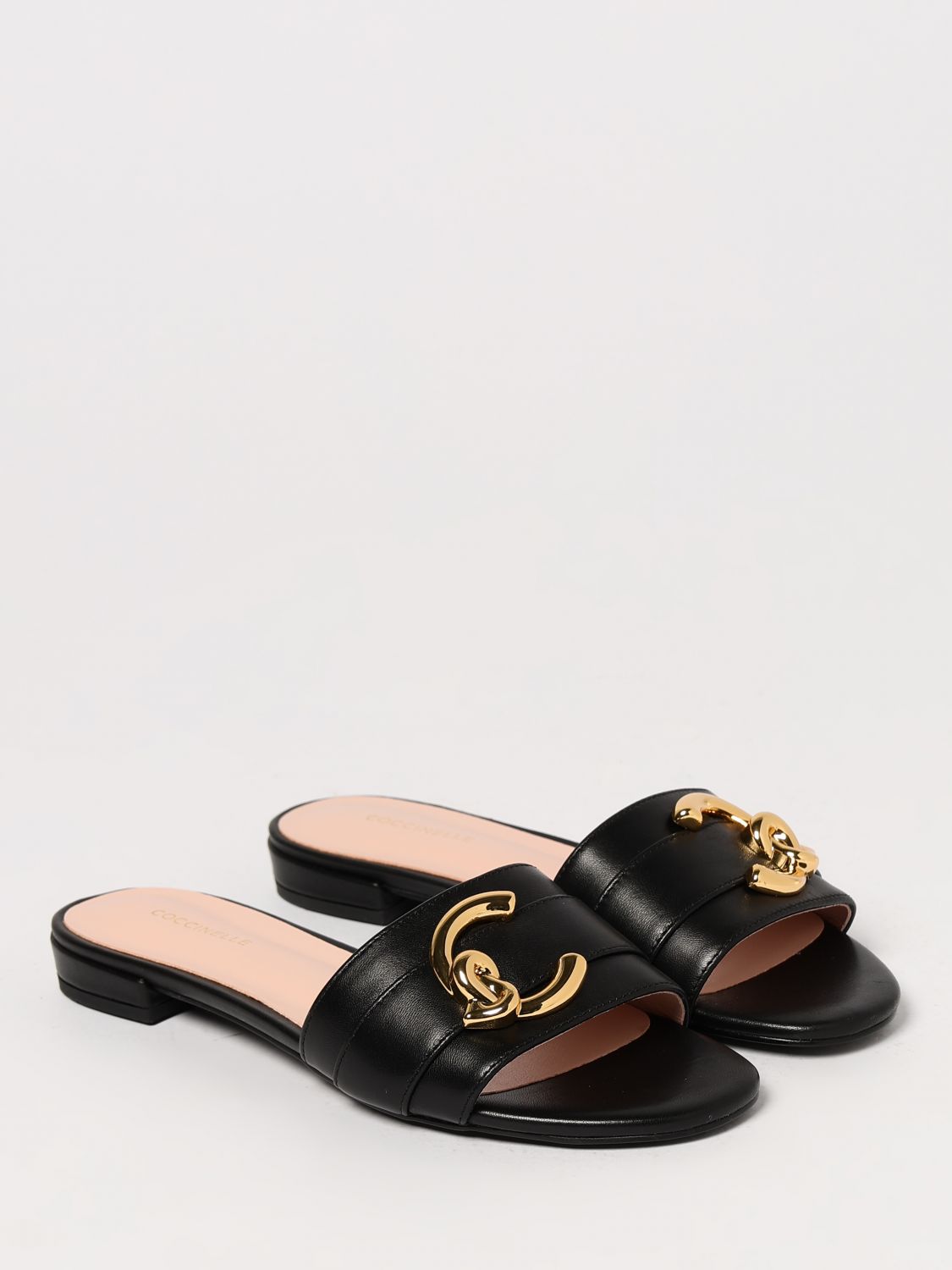 Coccinelle Flat Sandals Woman Black