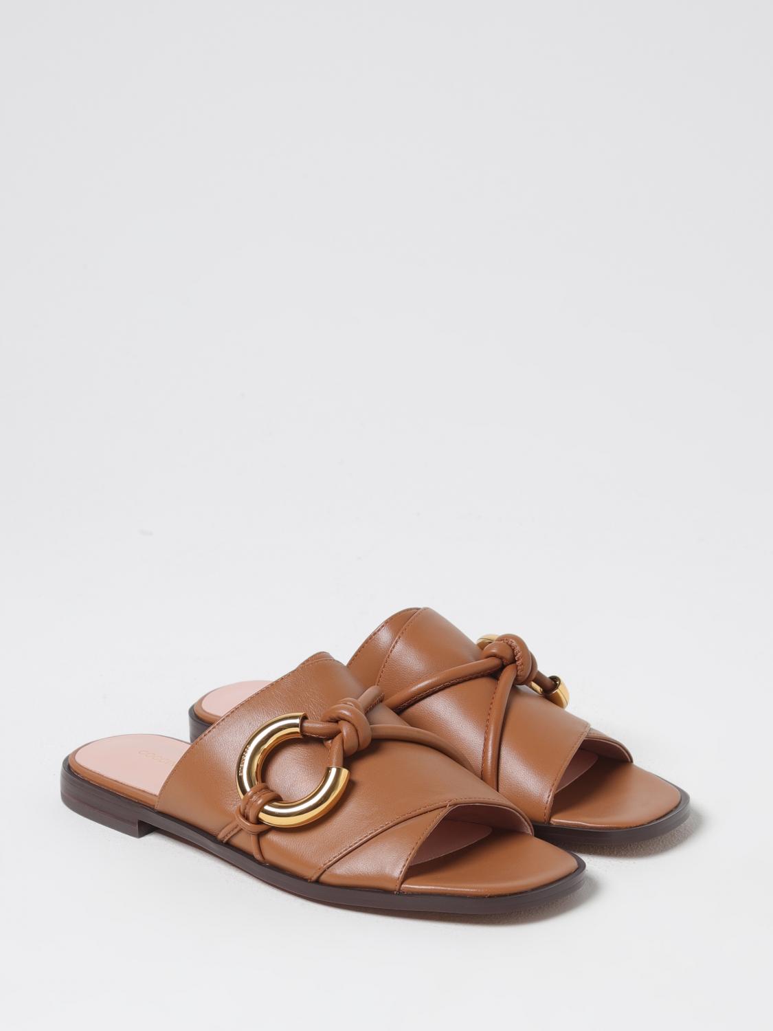 Coccinelle Flat Sandals Woman Leather