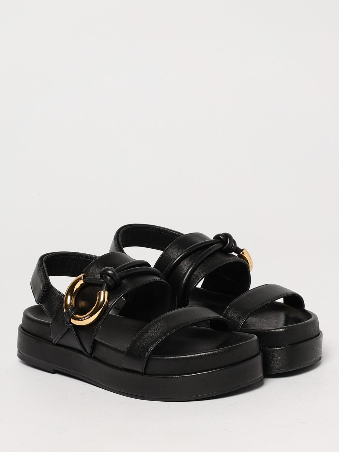 Coccinelle Flat Sandals Woman Black