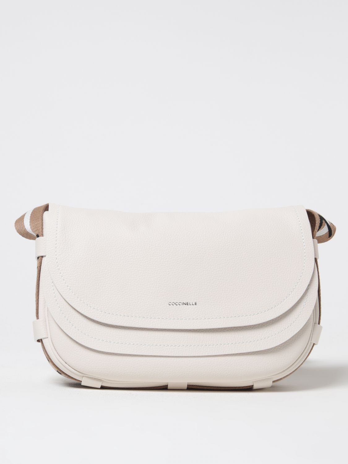 Coccinelle Crossbody Bags Woman Beige