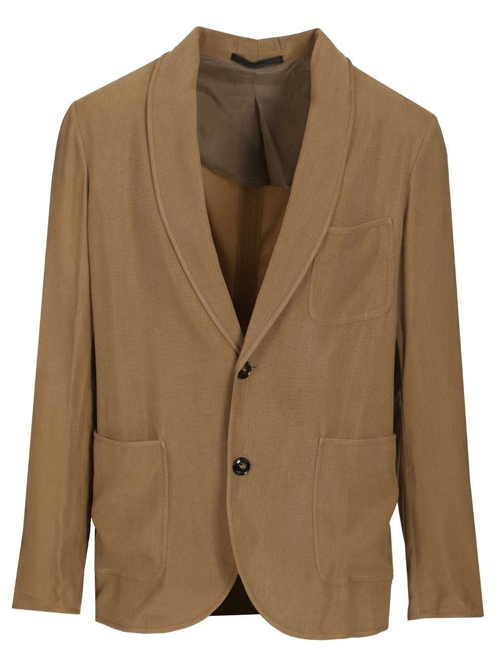 Giorgio Armani Deconstructed Blazer - Beige