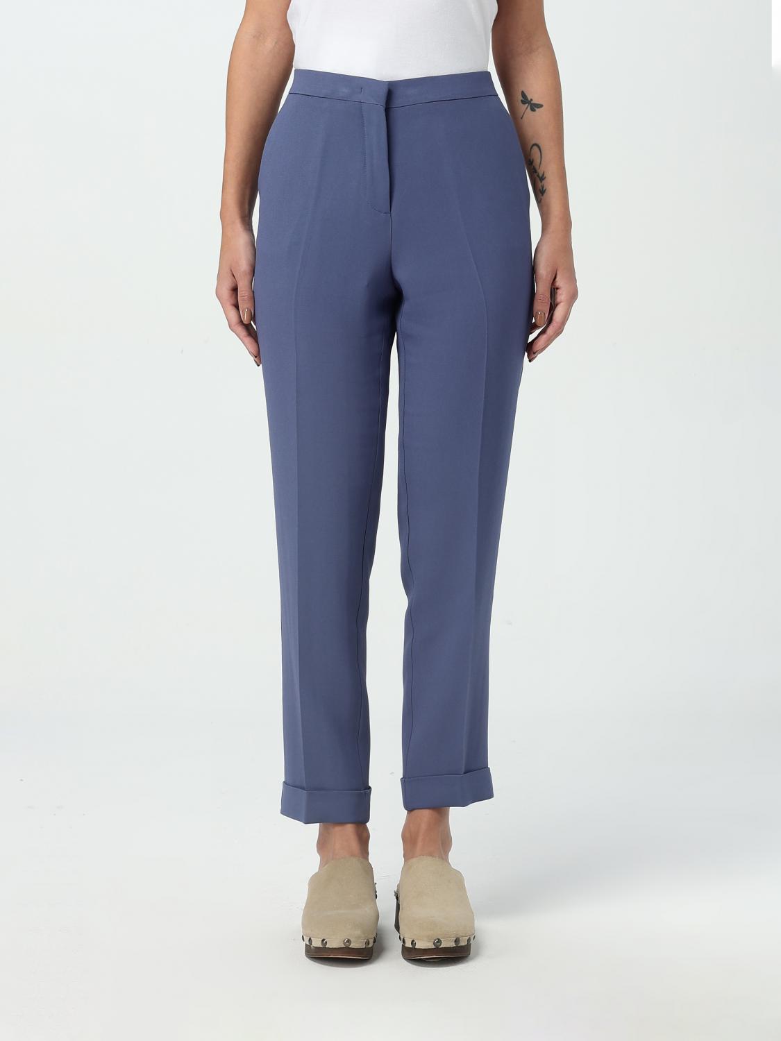 パンツ ETRO Woman Pants Gnawed Blue WREA000399TFA07 S9880 Etro Pants Woman Gnawed Blue – Modishus