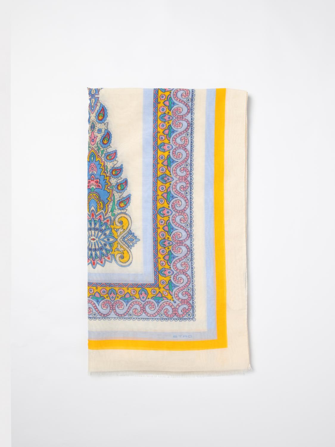 スカーフ ETRO Woman Scarf Gnawed Blue WATA0006AK640 X0800 Etro Scarf Woman Gnawed Blue – Modishus