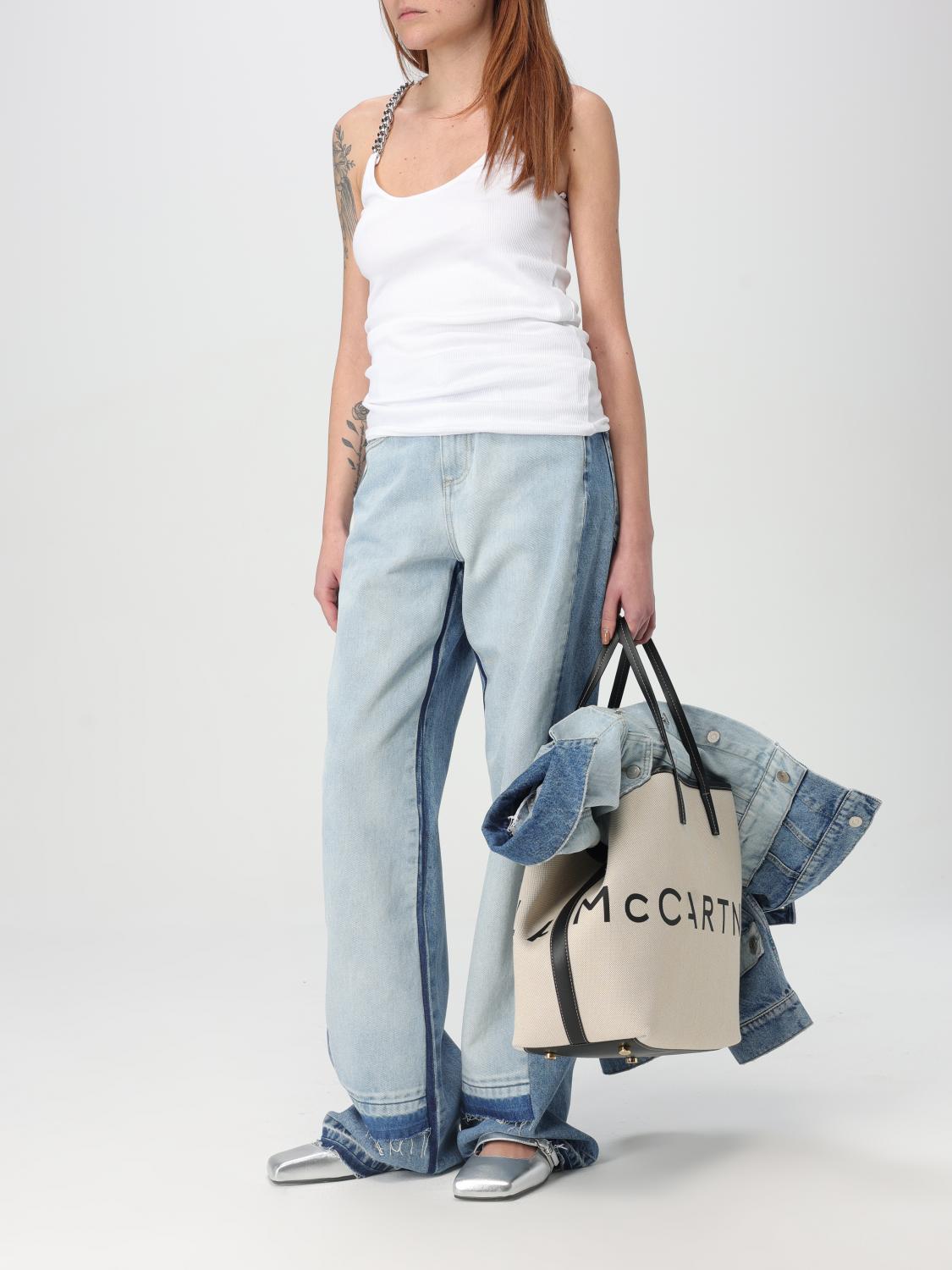 Stella Mccartney Tote Bags Woman Ecru