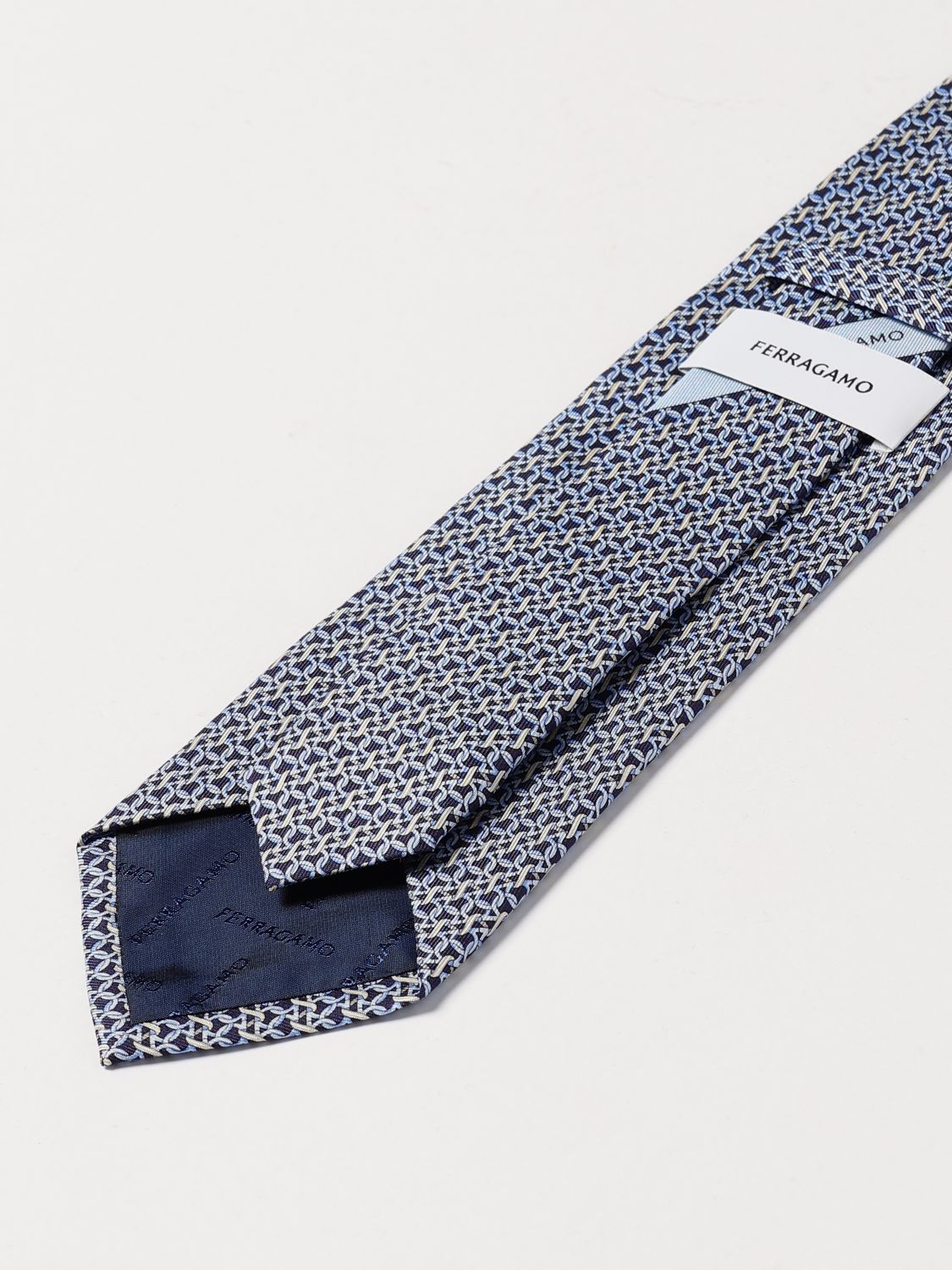 Ferragamo Tie Men Blue