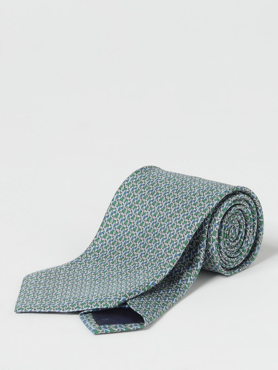 Ferragamo Tie Men Green