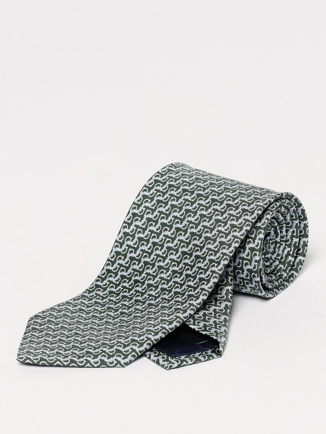 Ferragamo Tie Men Green