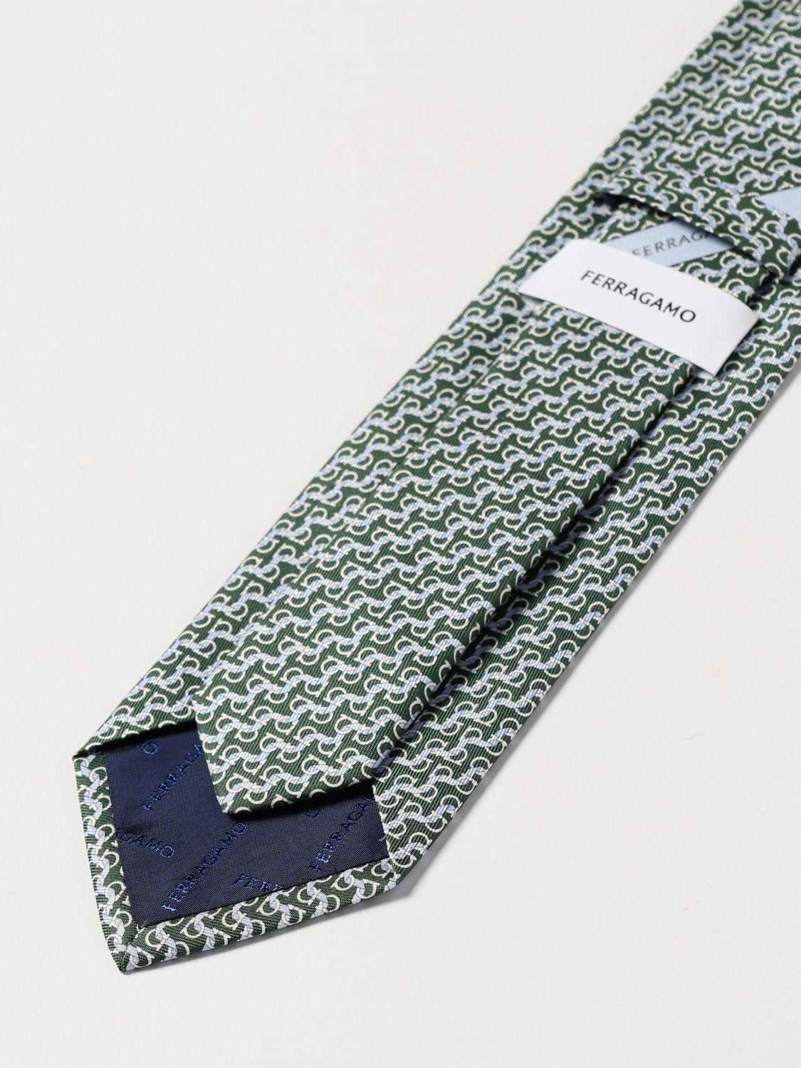 Ferragamo Tie Men Green