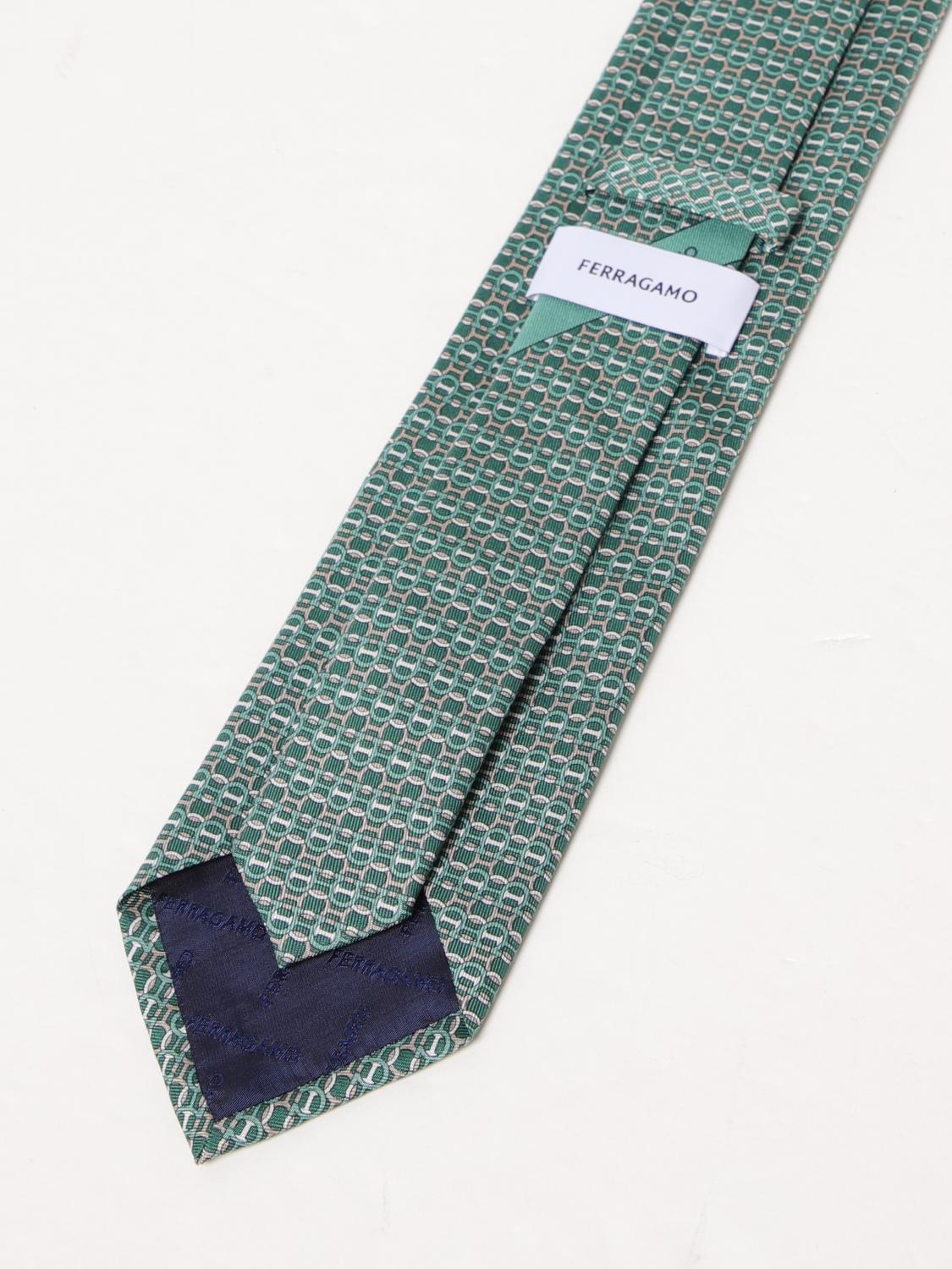 Ferragamo Tie Men Green