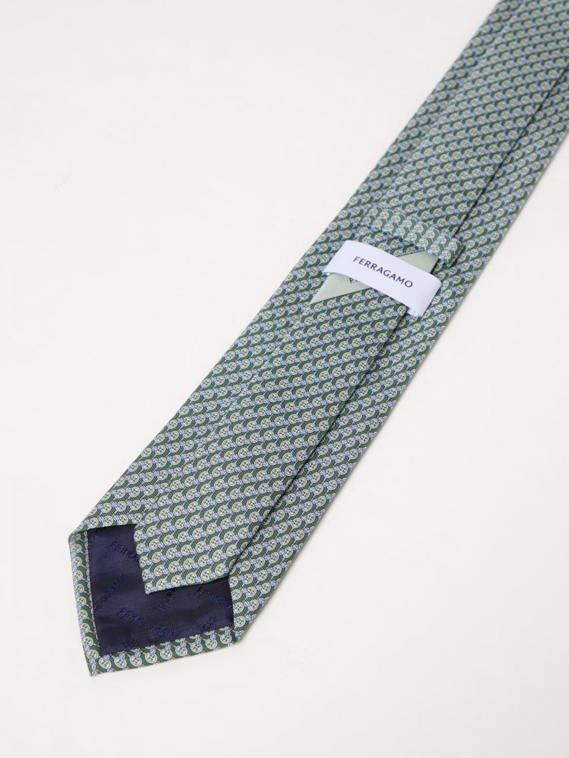 Ferragamo Tie Men Green