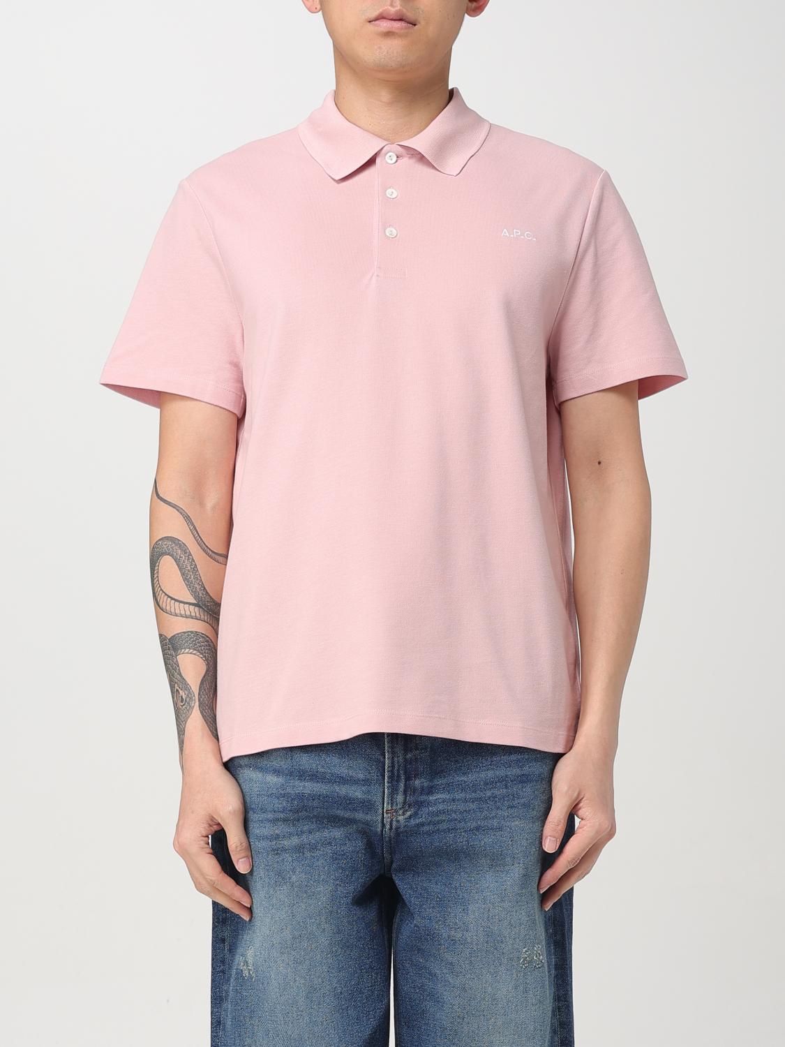 A.P.C. Polo Shirt Men Pink