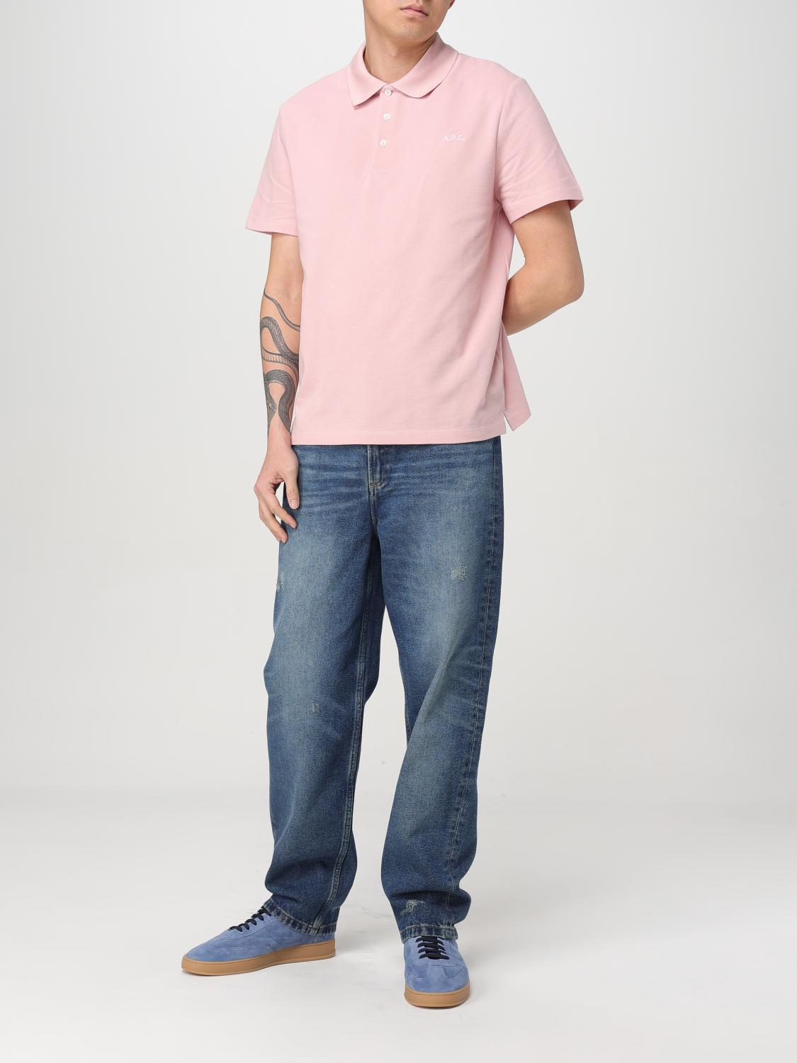 A.P.C. Polo Shirt Men Pink