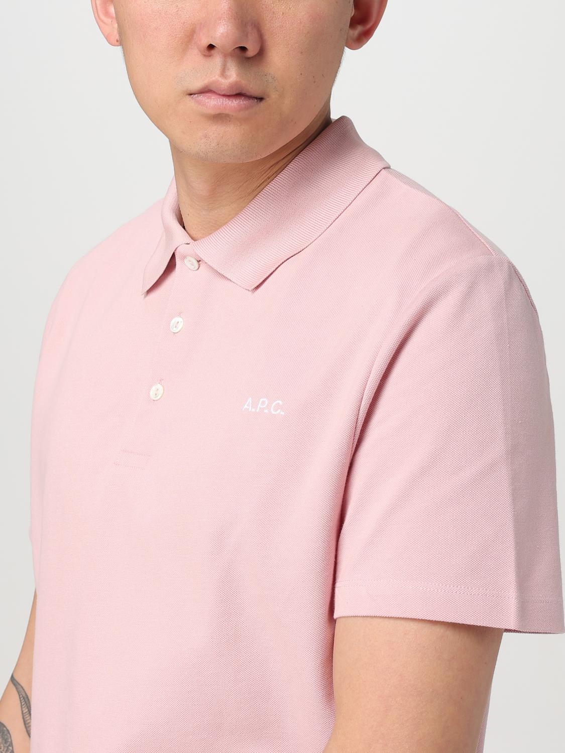 A.P.C. Polo Shirt Men Pink