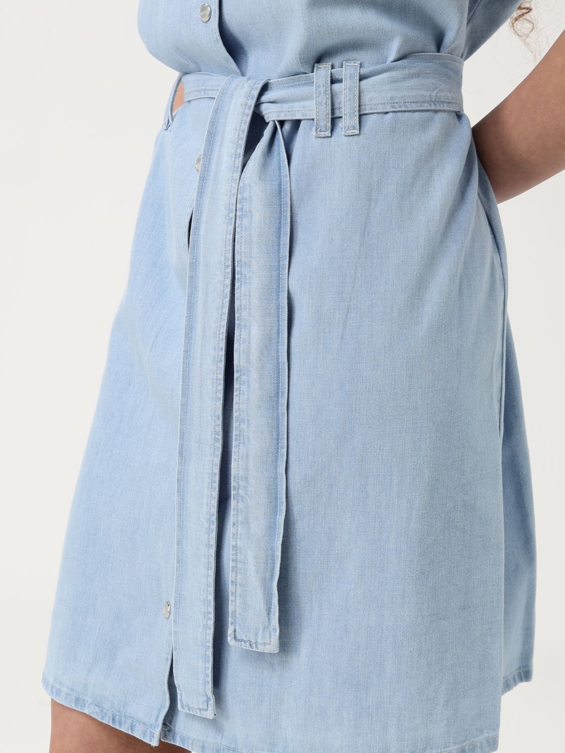A.P.C. Dress Woman Gnawed Blue