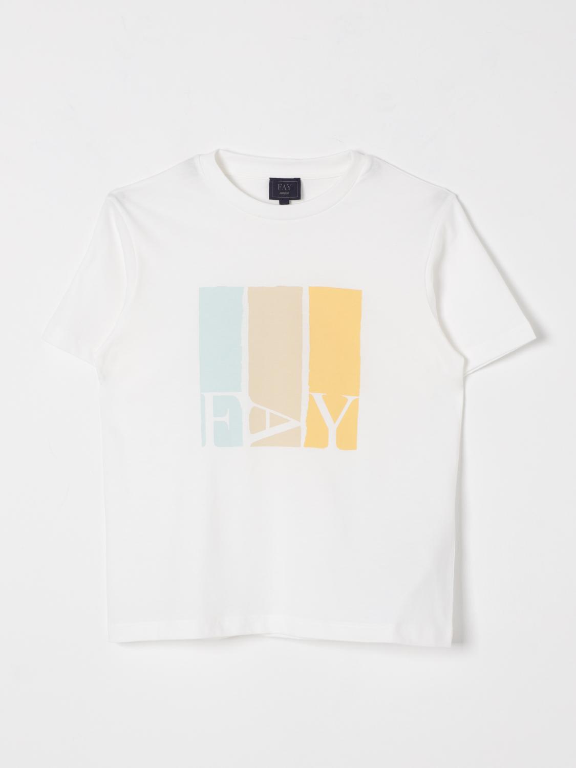 Fay Junior T Shirt Kids Ivory