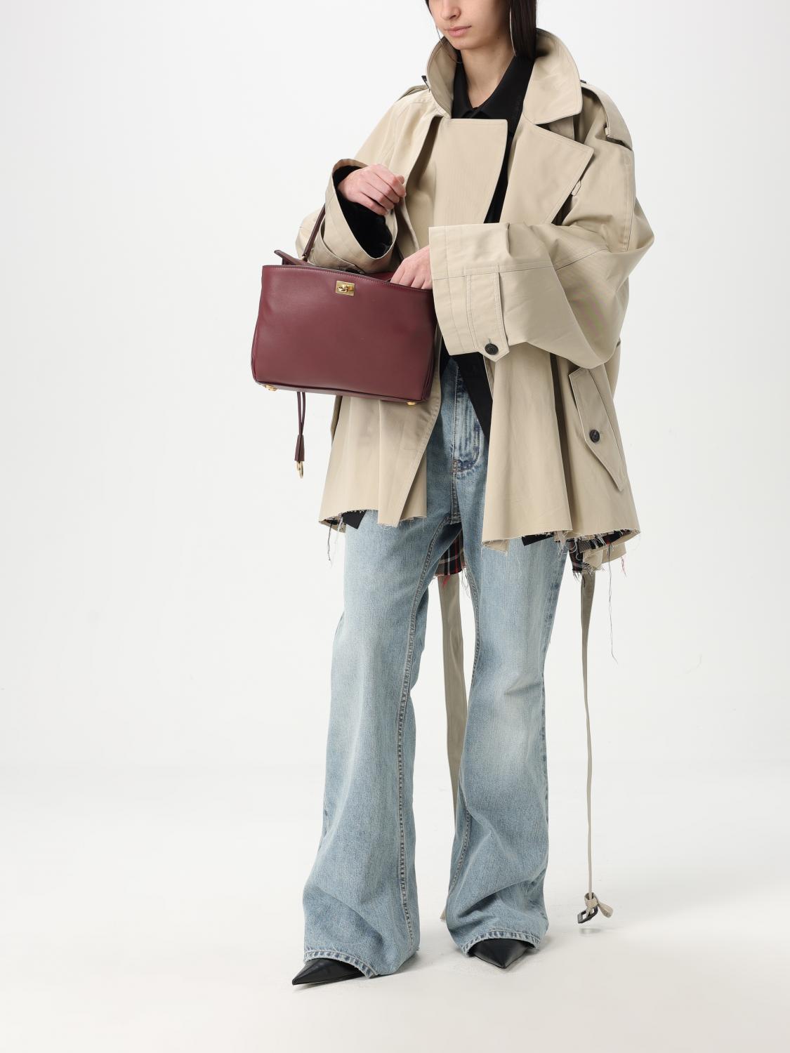 Balenciaga Trench Coat Woman Beige