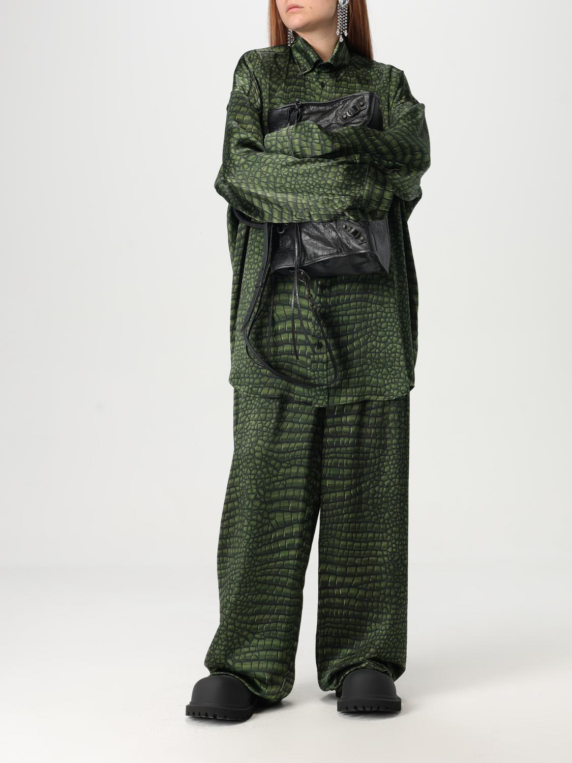 Balenciaga Pants Woman Green