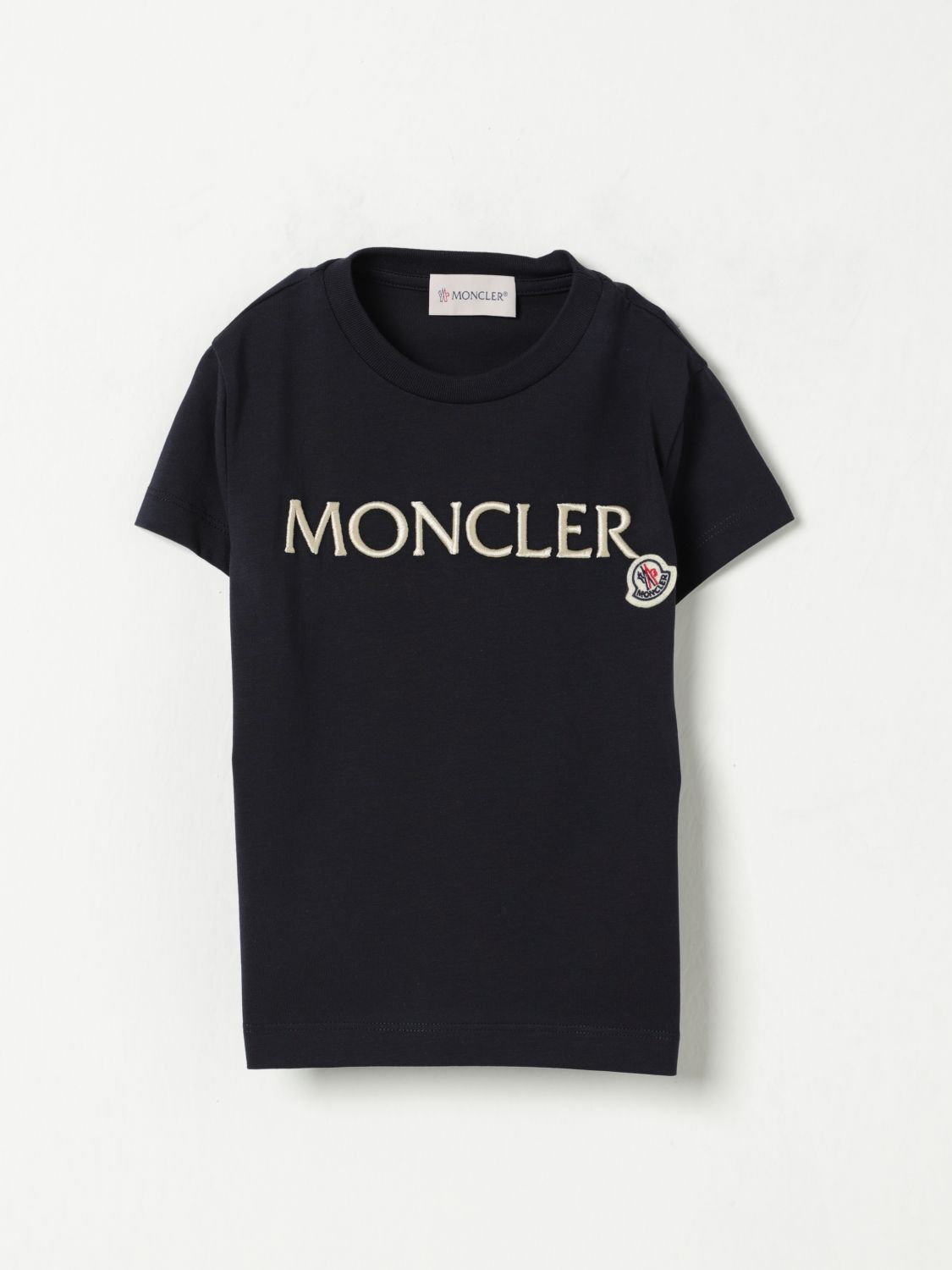 Moncler T Shirt Kids Yellow Cream