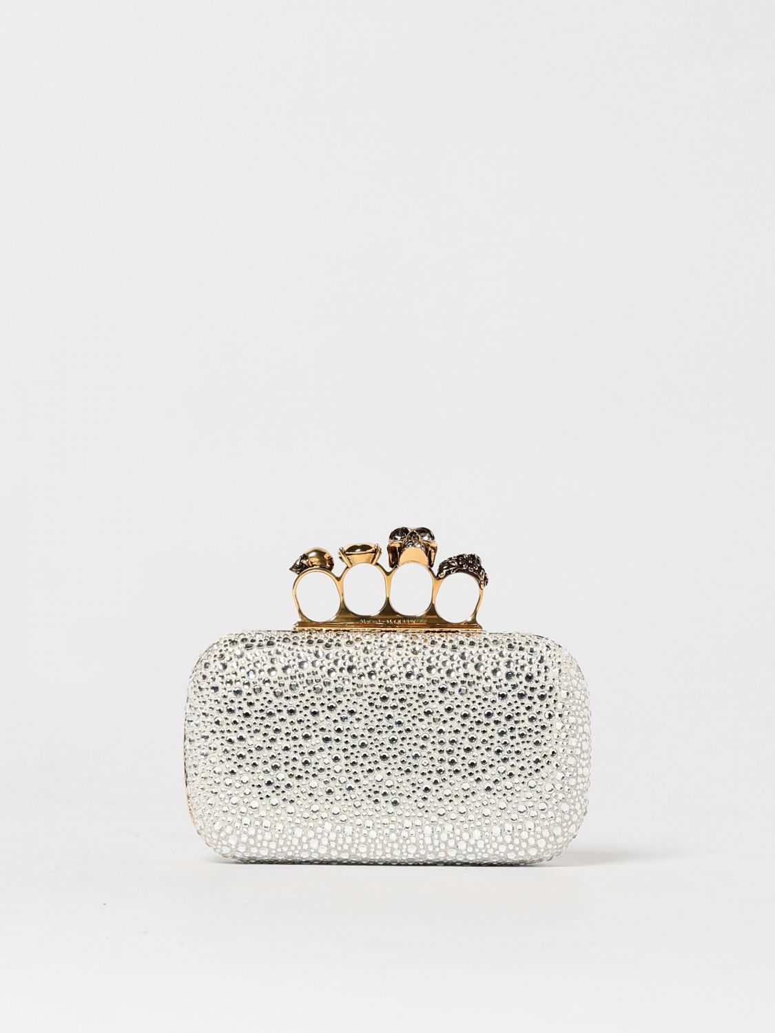 Alexander Mcqueen Clutch Woman Silver
