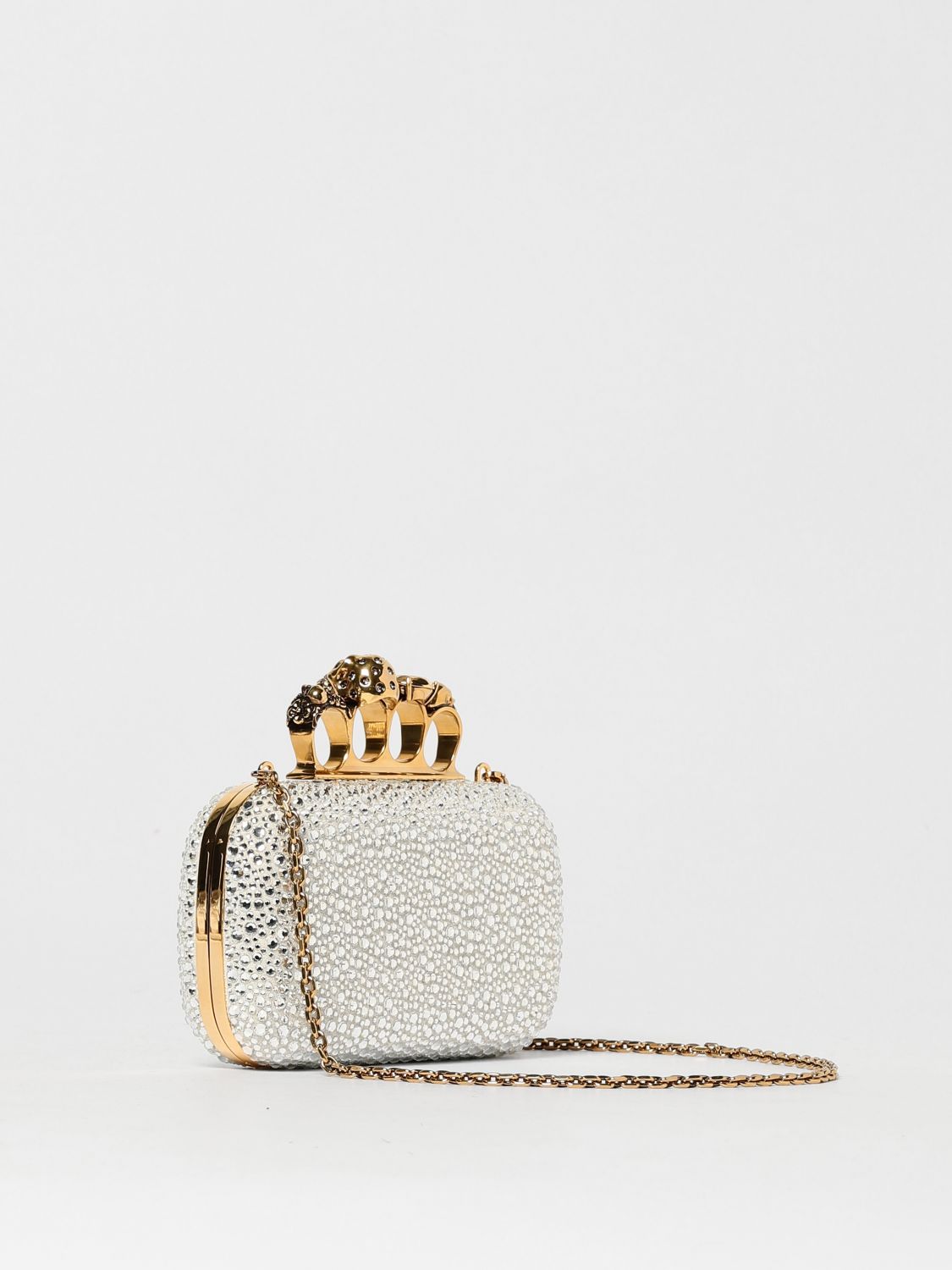 Alexander Mcqueen Clutch Woman Silver
