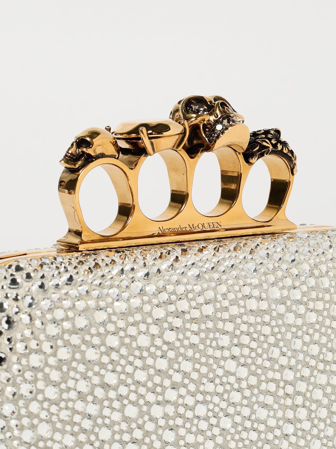 Alexander Mcqueen Clutch Woman Silver